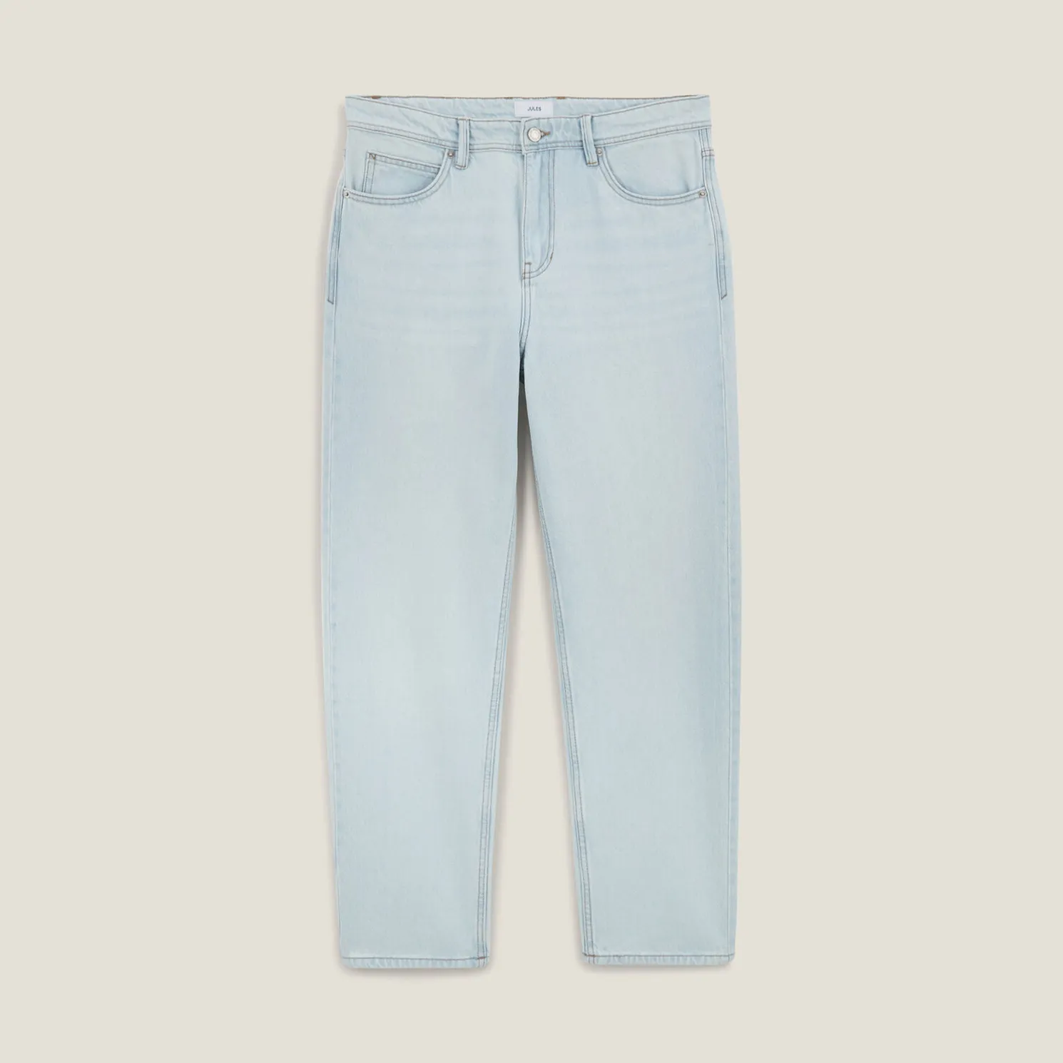 Loose jeans in 100% katoen