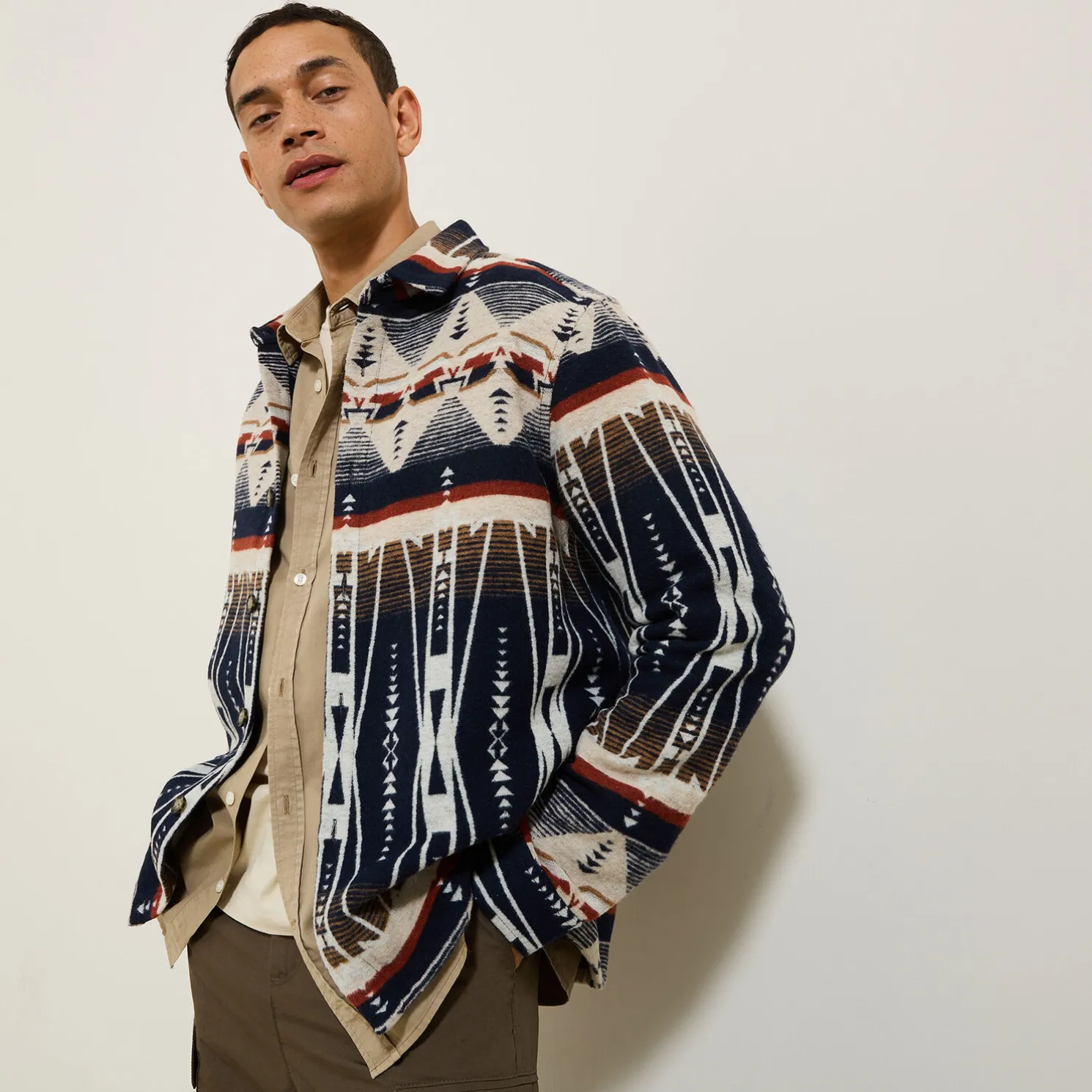 Overhemd met geometrische motieven