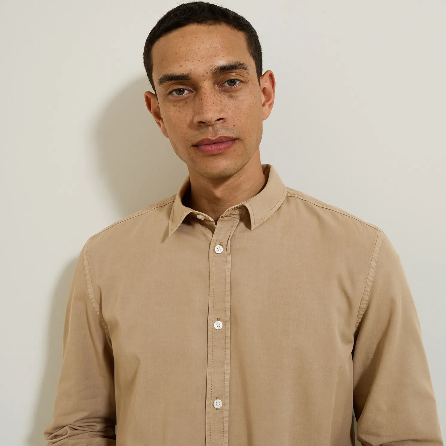 Overhemd van tencelkatoen