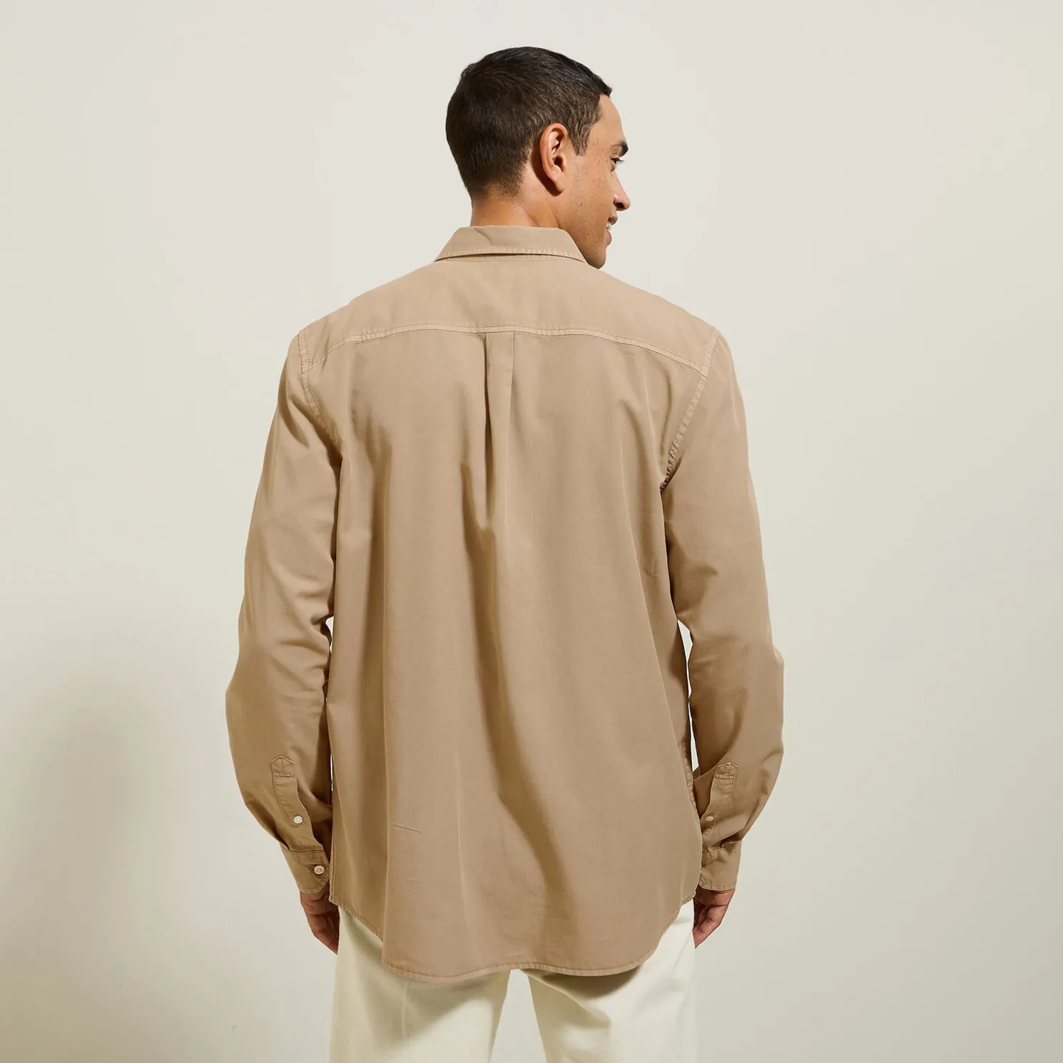 Overhemd van tencelkatoen