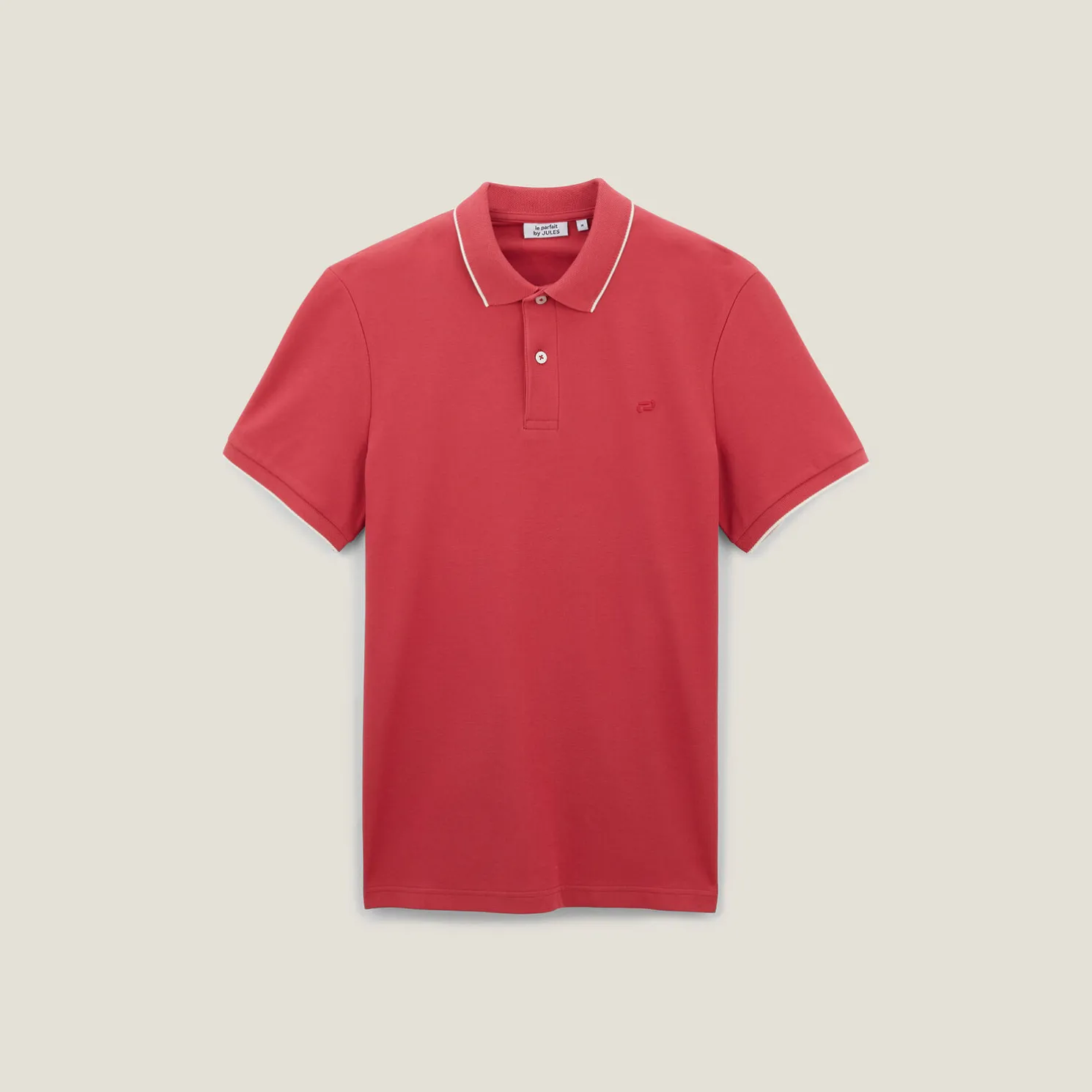 Polo in piquékatoen met korte mouwen