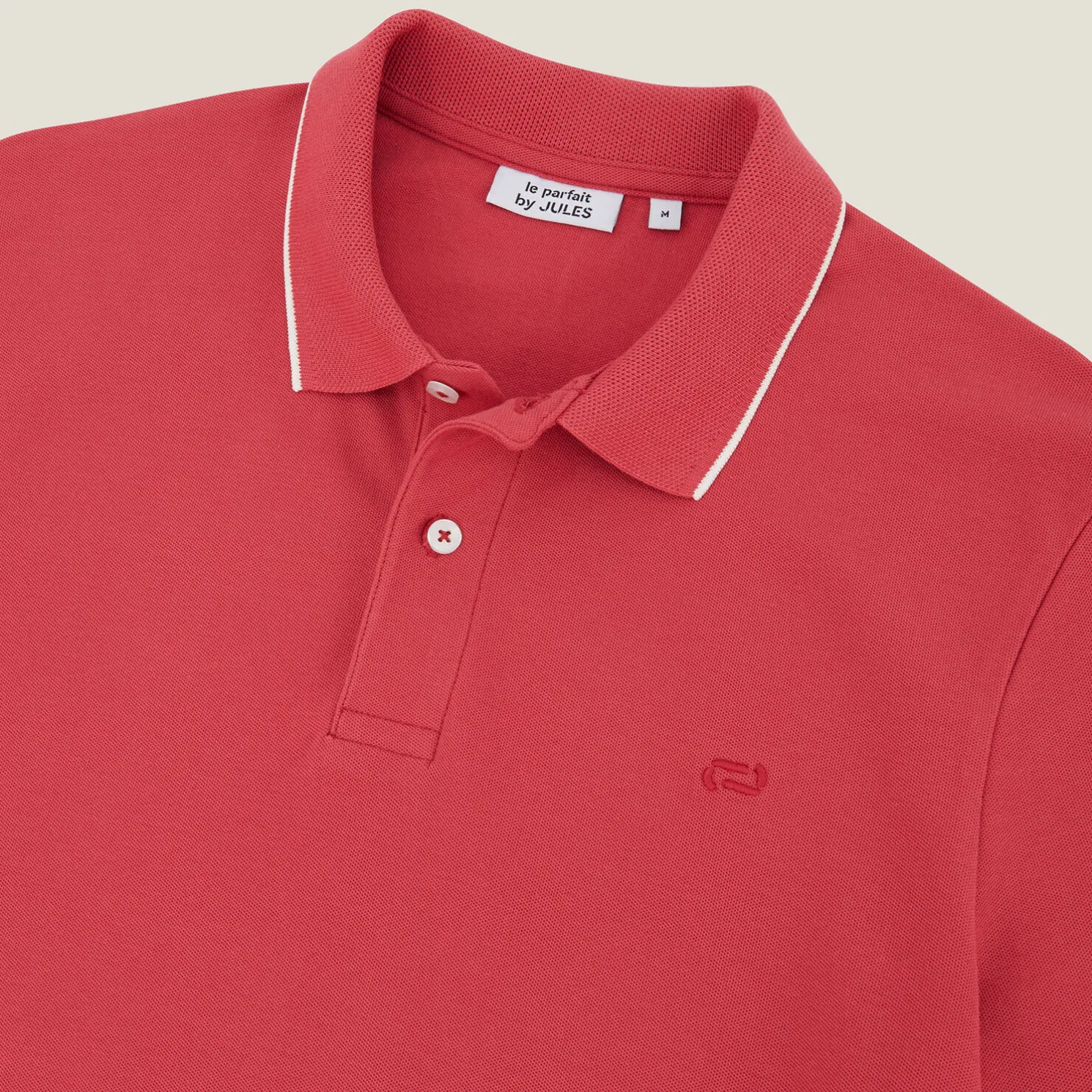 Polo in piquékatoen met korte mouwen