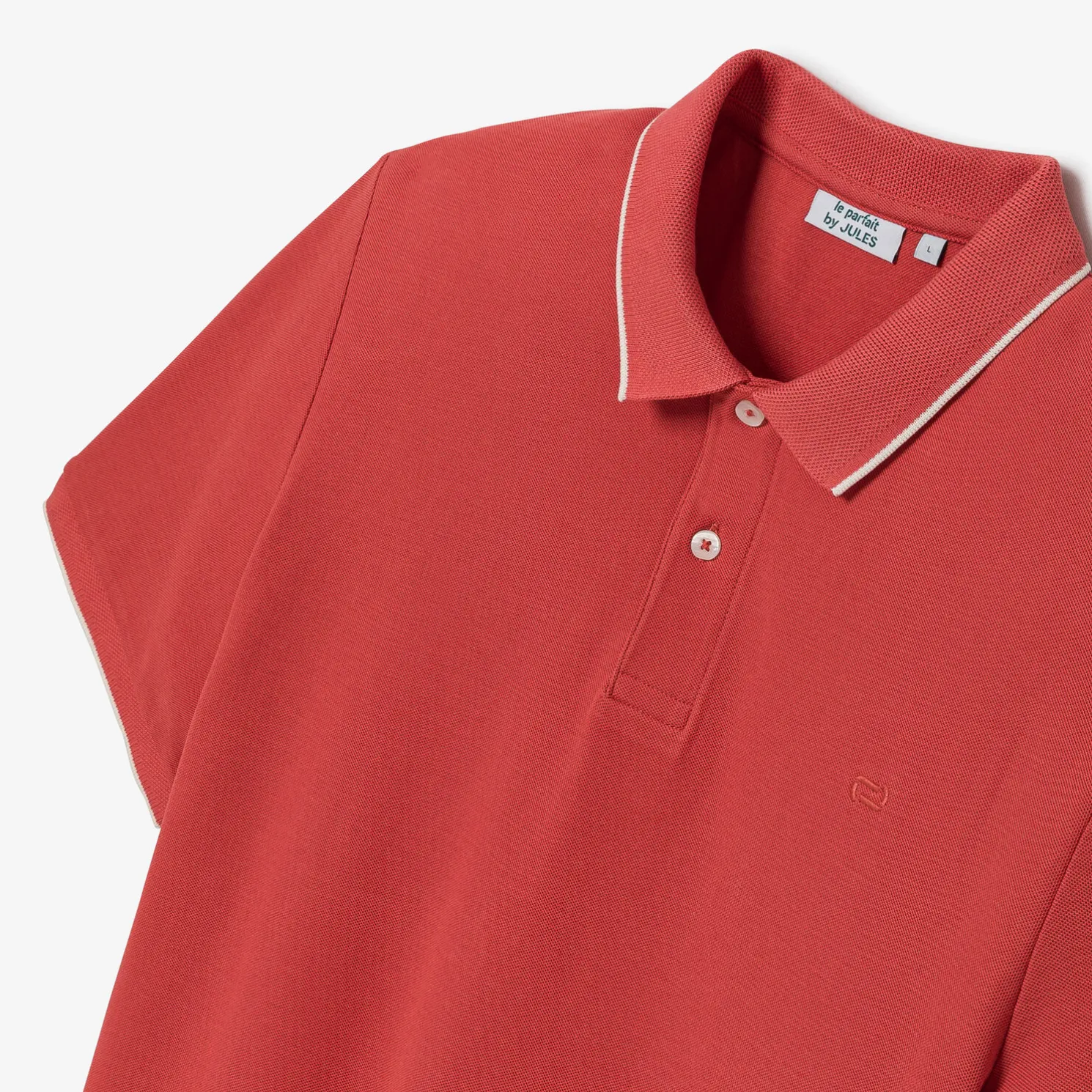 Polo in piquékatoen met korte mouwen