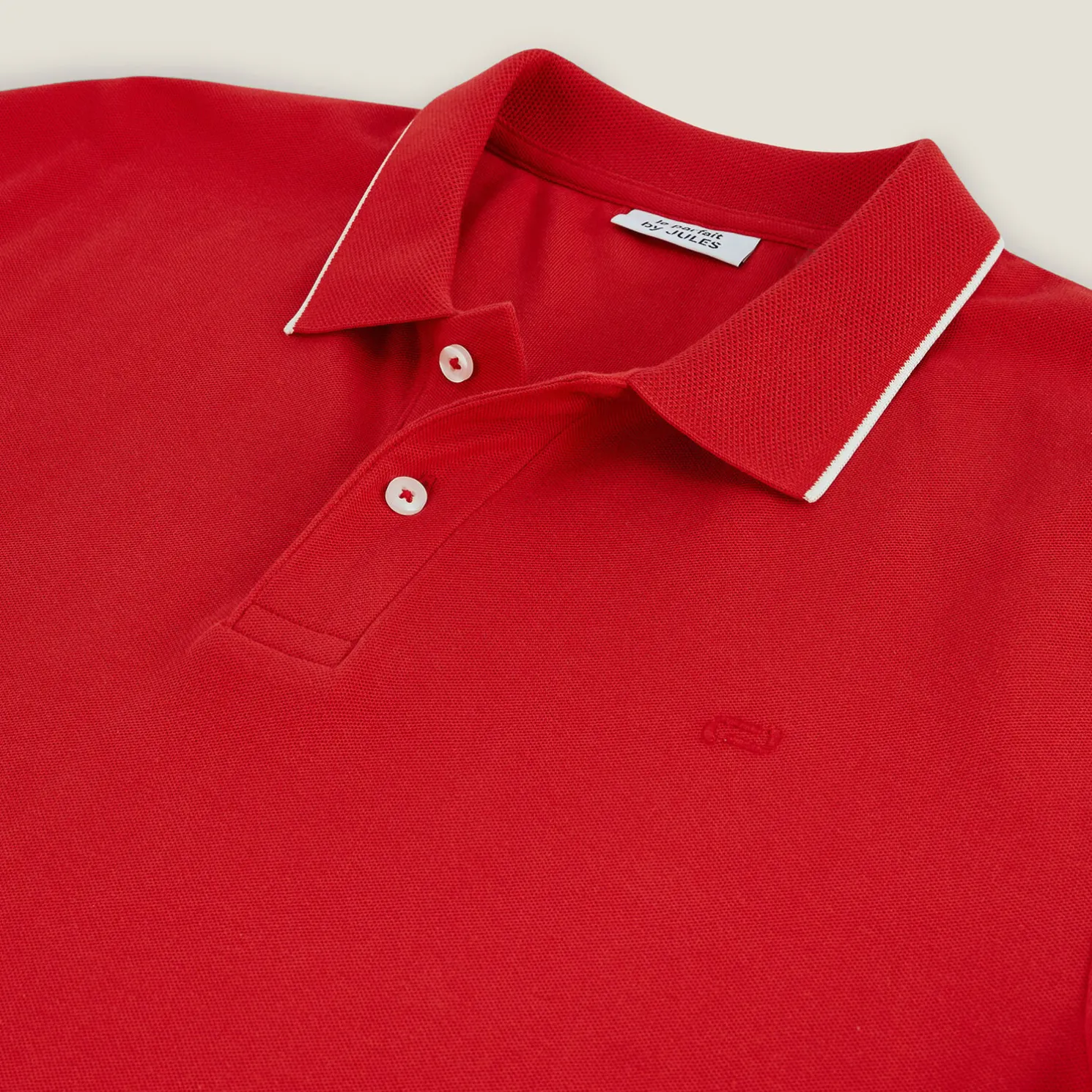 Polo in piquékatoen met korte mouwen