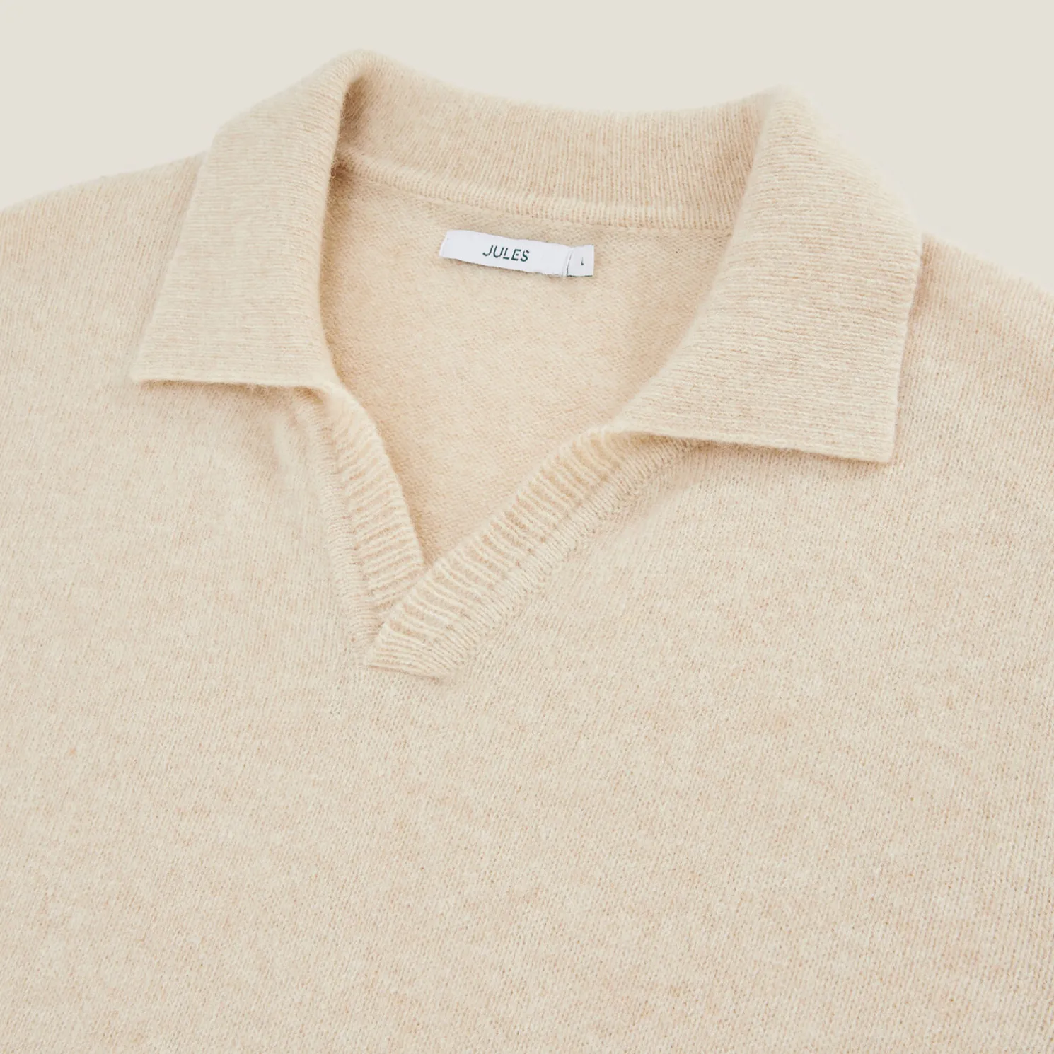 Polo in tricot met resortkraag