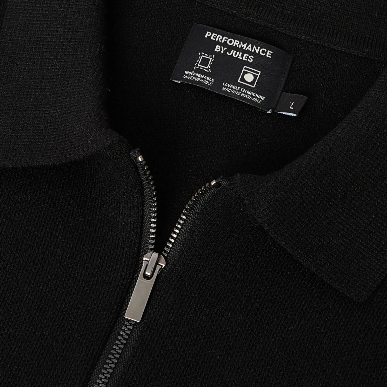 Polo in tricot met ritskraag assortiment performan