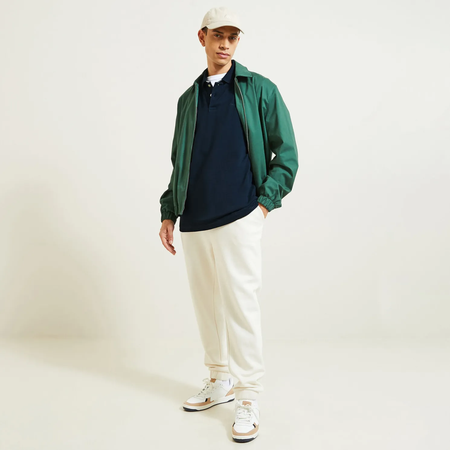 Polo met korte mouwen en borstprint