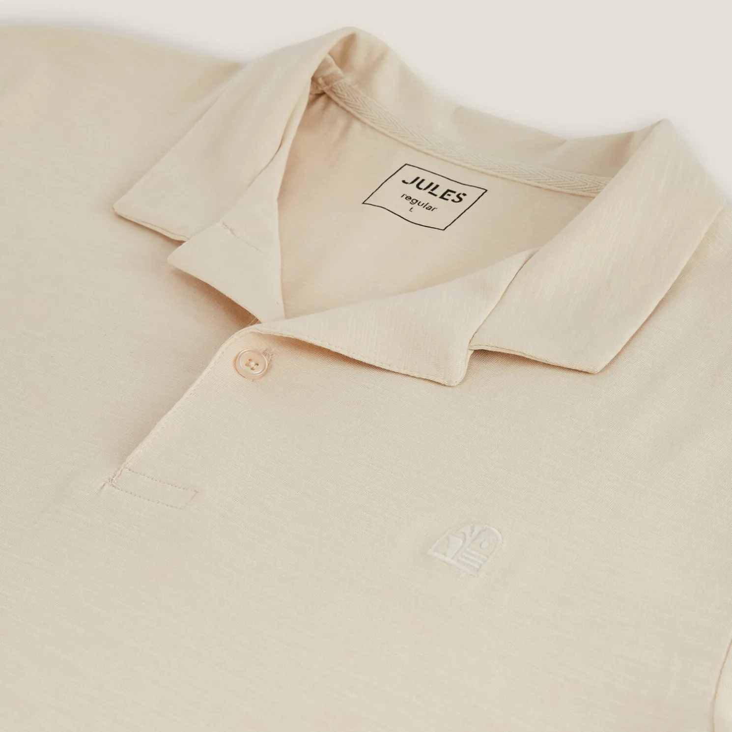 Polo met korte mouwen, borduursel op de borst en h