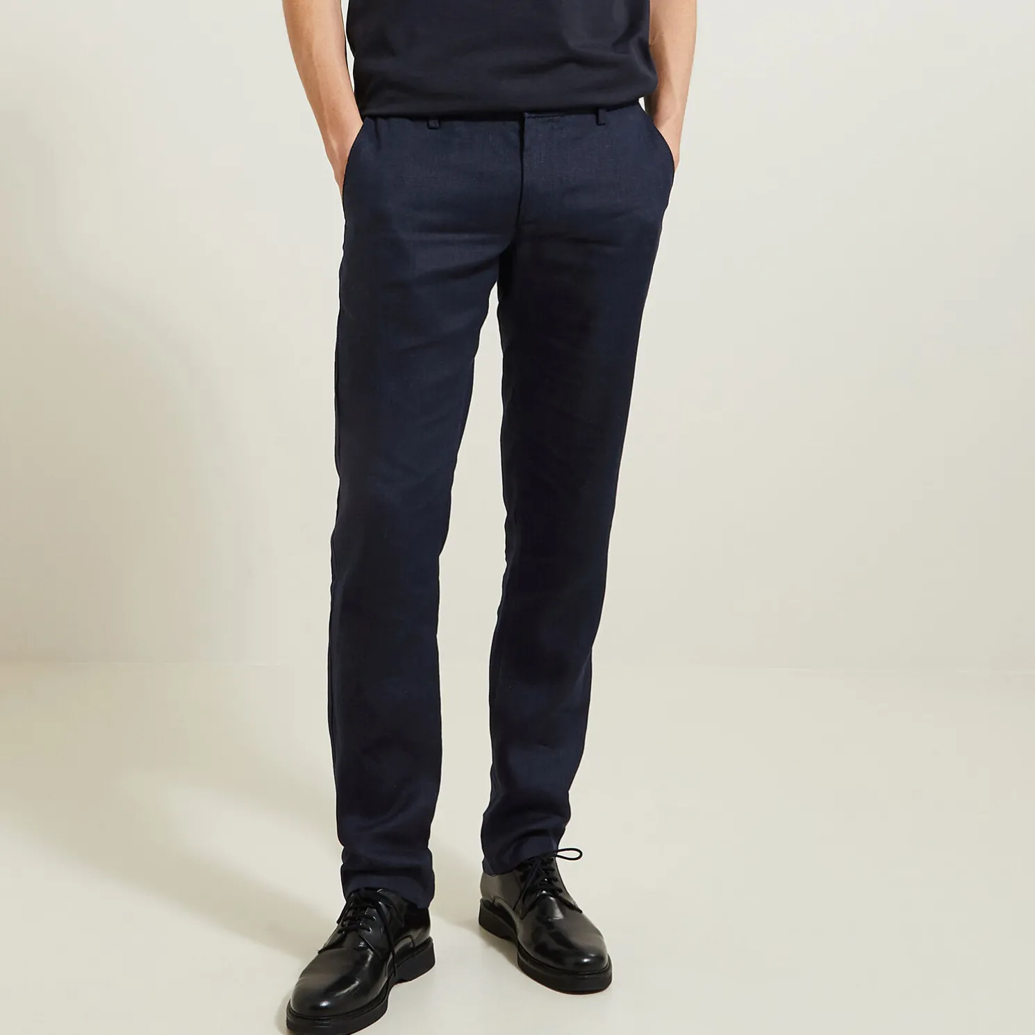 Rechte broek 100% linnen