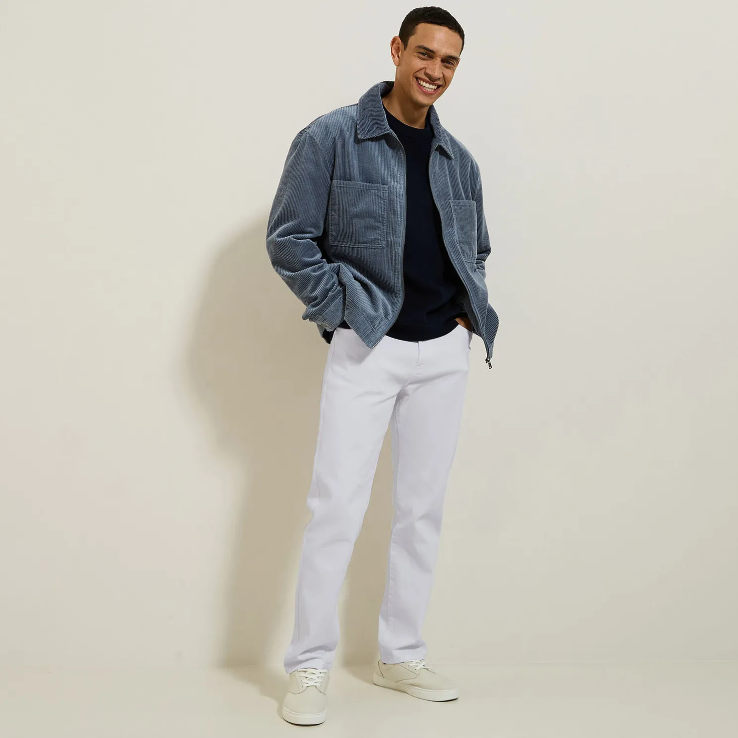 Regular broek met vijf zakken