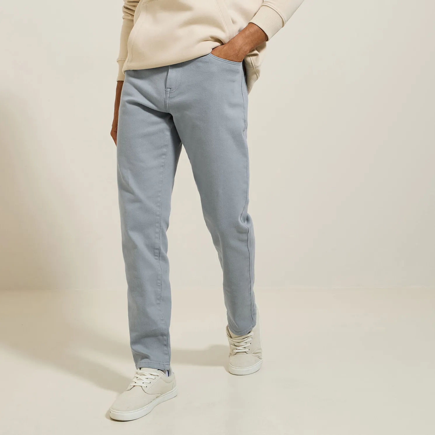 Regular broek met vijf zakken