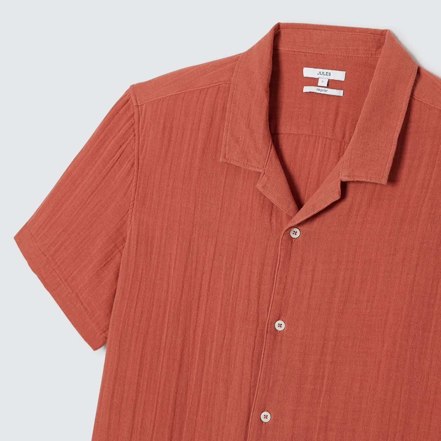 Regular effen hemdje in katoengaas