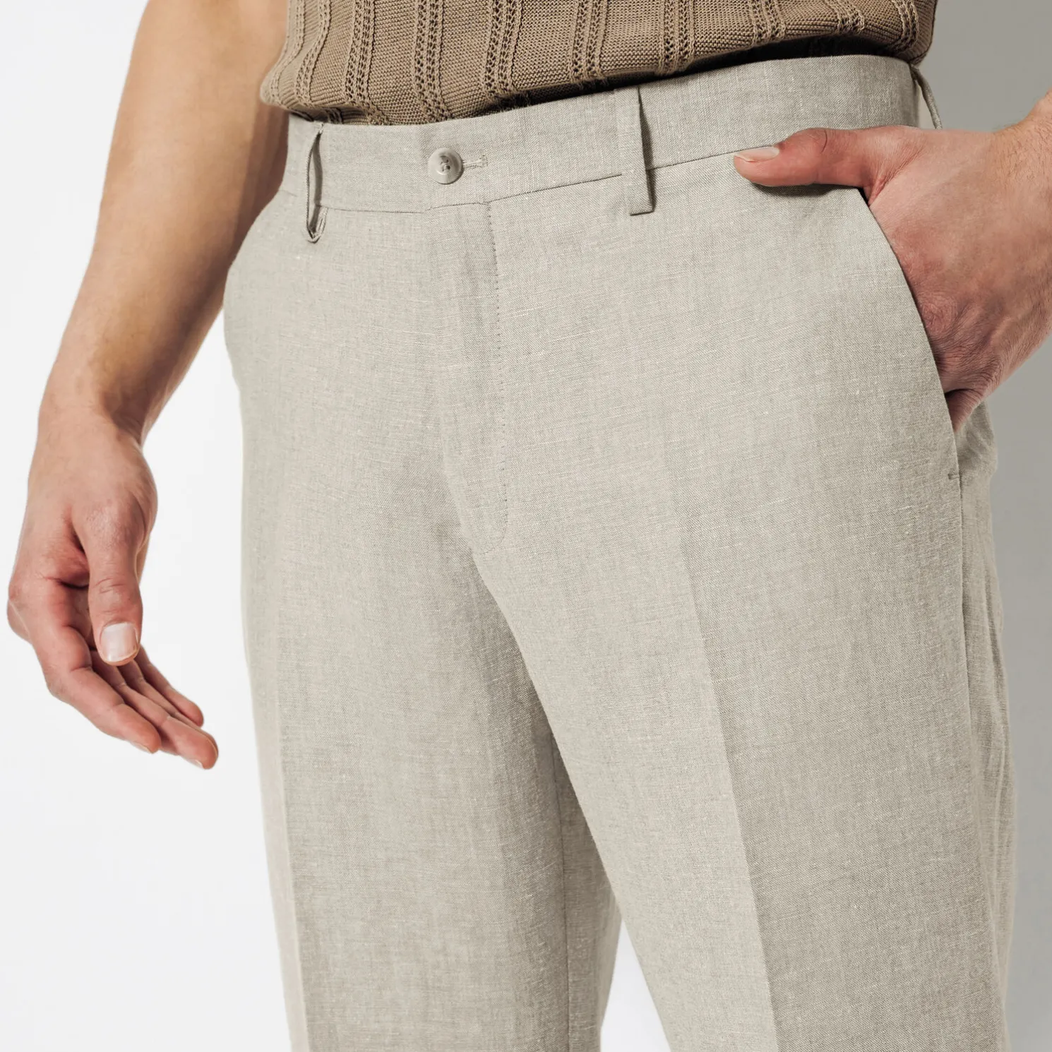 Slim comfortabele kostuumbroek