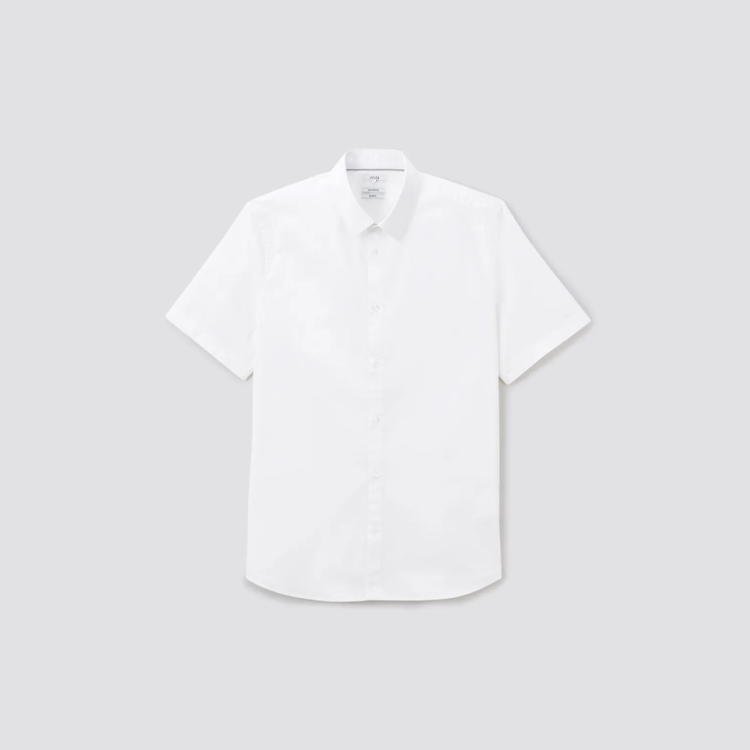 Slim effen hemdje in biologisch katoen