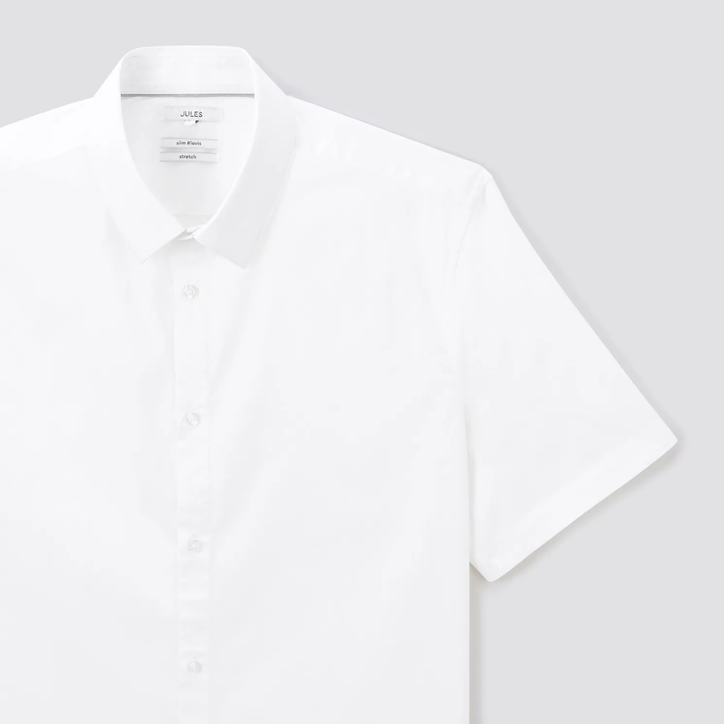 Slim effen hemdje in biologisch katoen