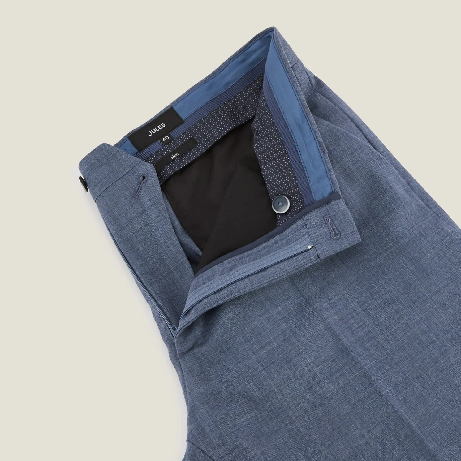 Slim fit kostuumbroek