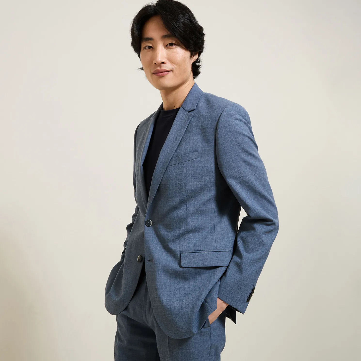 Slim fit kostuumvest