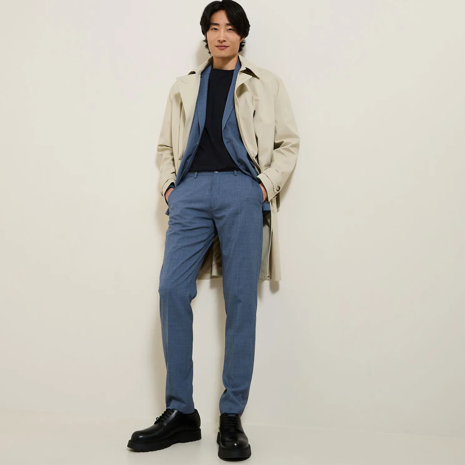 Slim fit kostuumvest