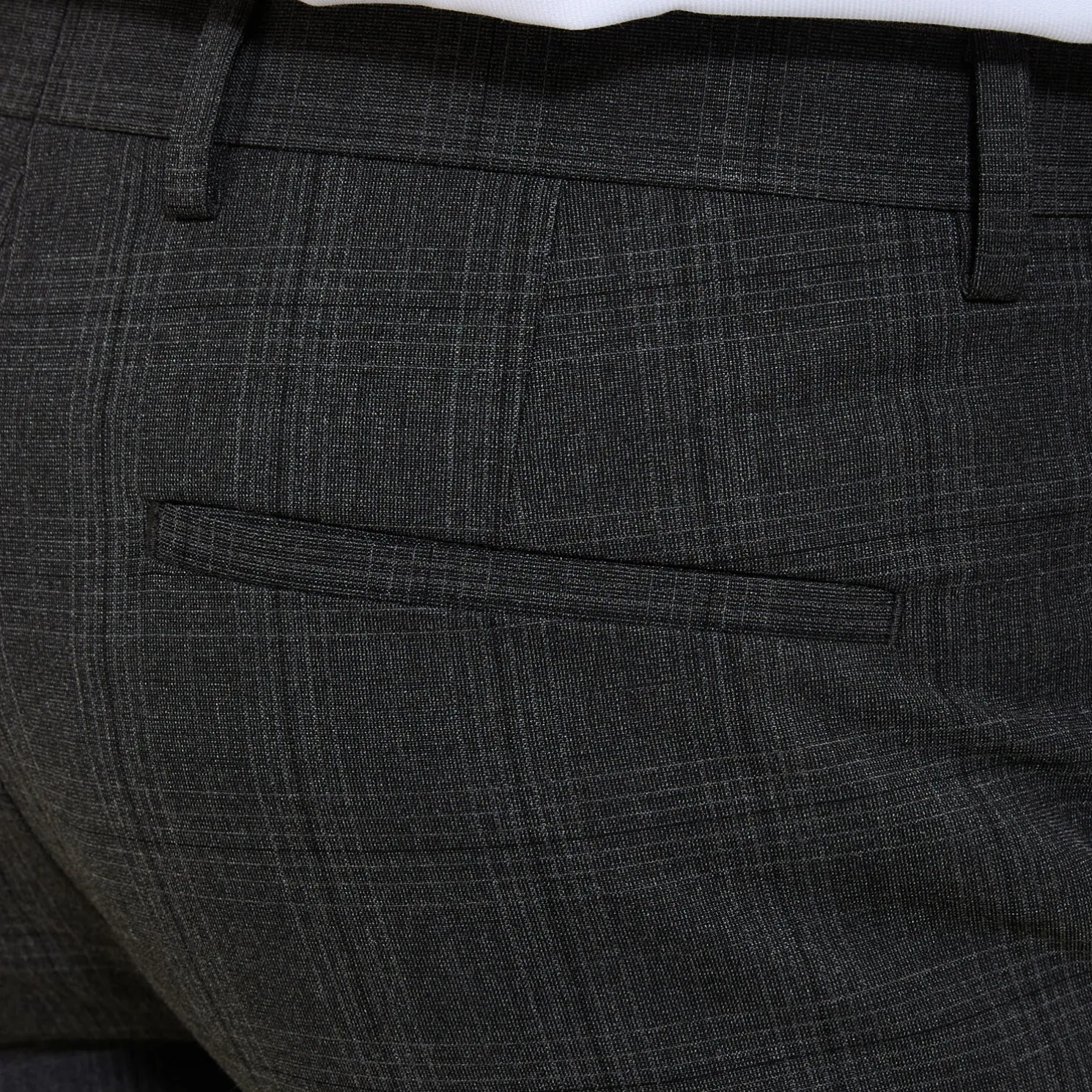 Slim geruite kostuumbroek