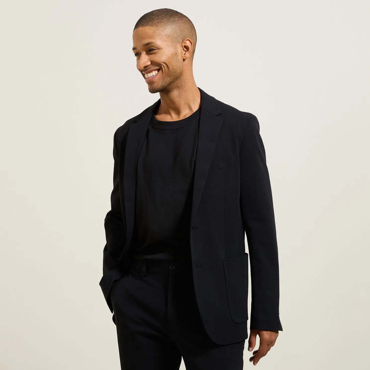 Slim kostuumvest in tricot