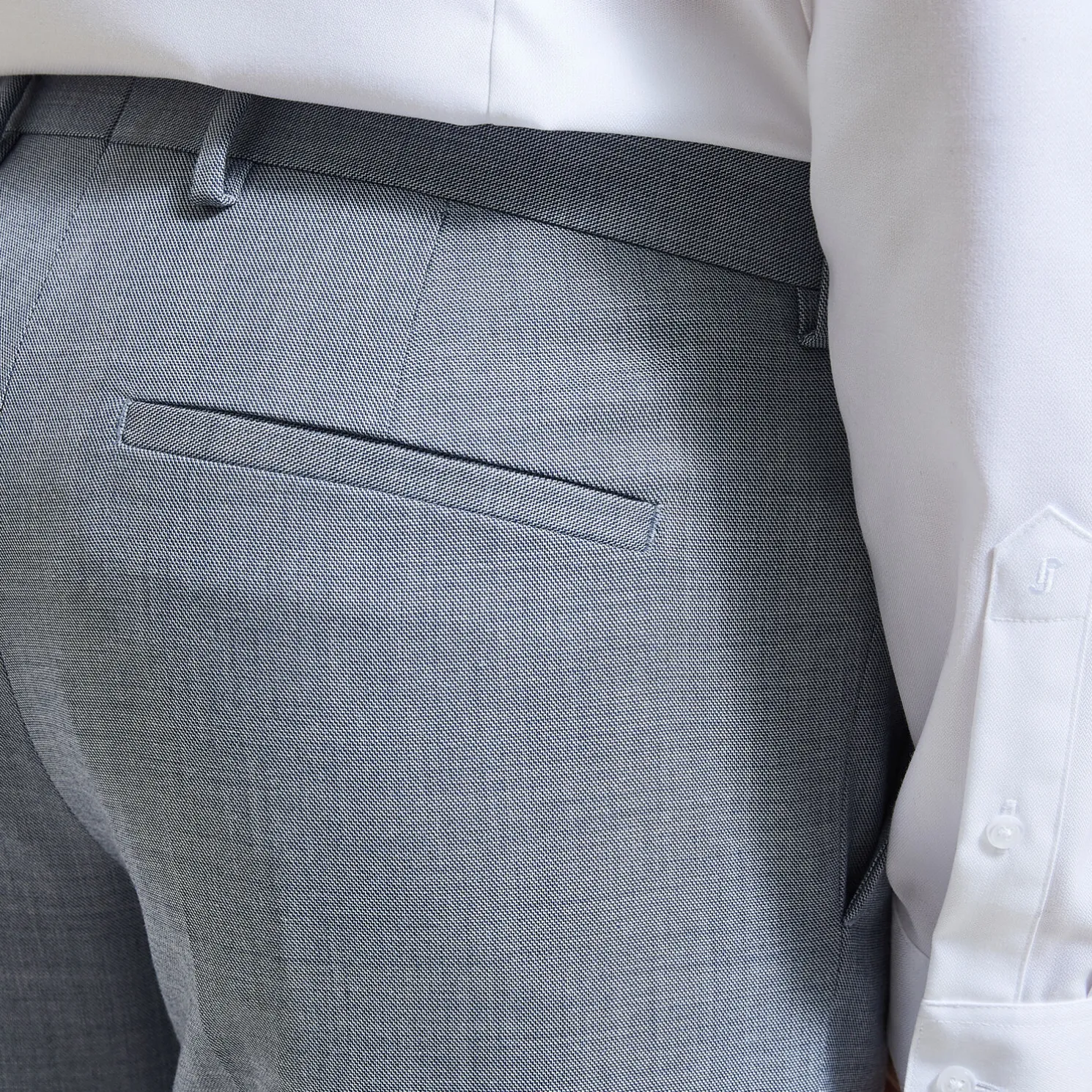 Slim tweekleurig kostuumbroek