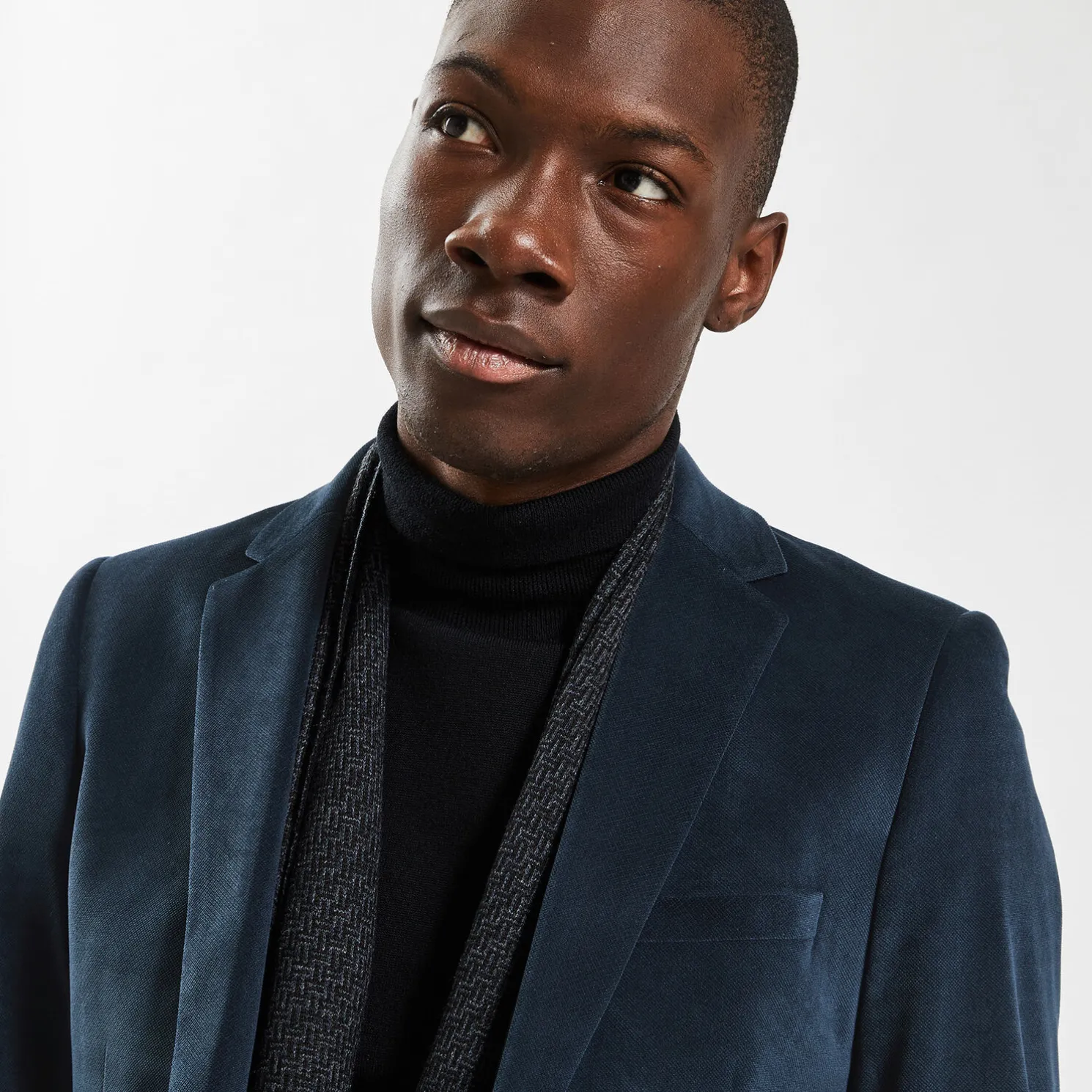 Slim vest in fluweel