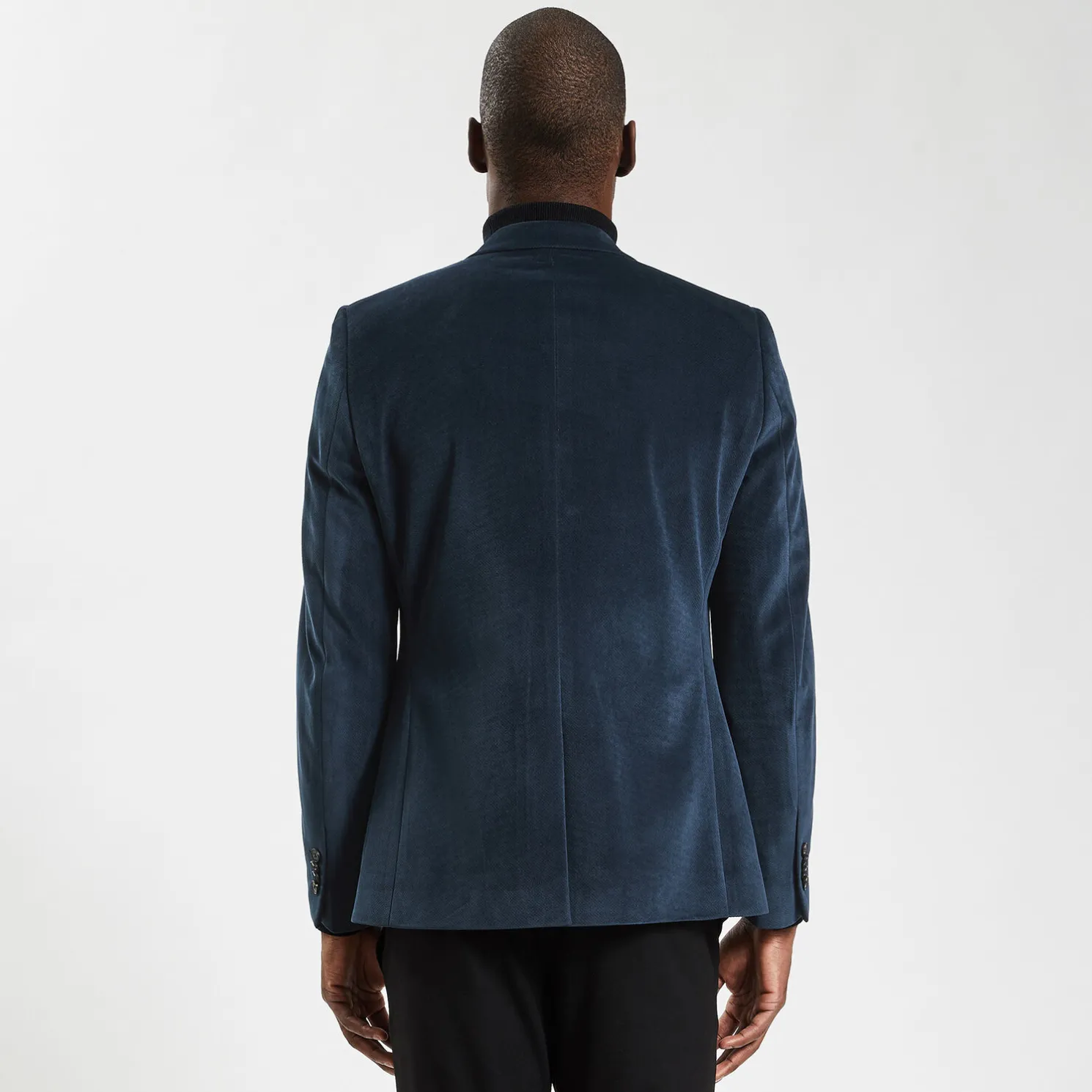 Slim vest in fluweel