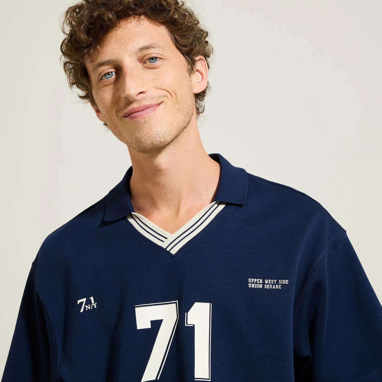 Sportief T-shirt met polokraag