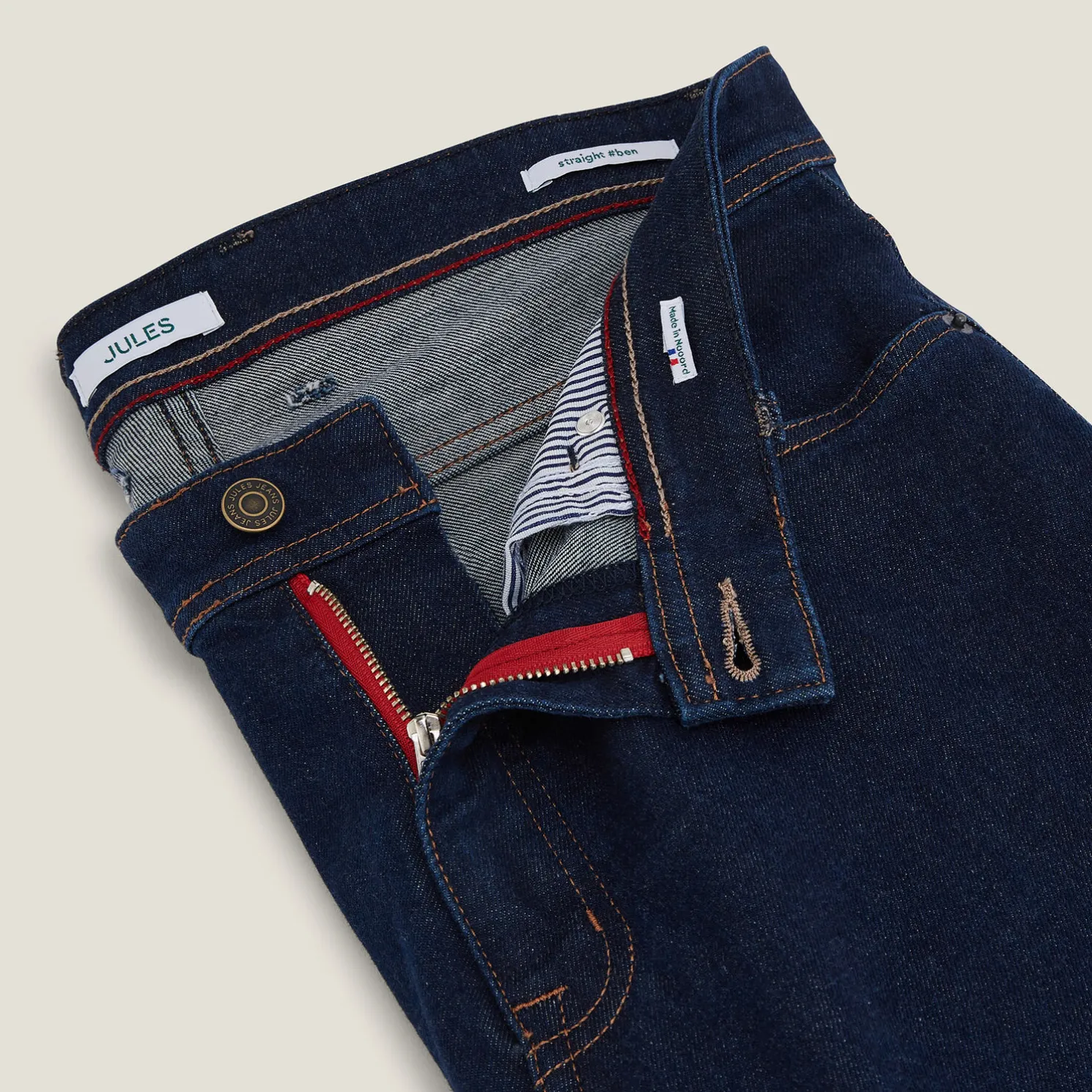 Straight cinq/neuf jeans, 3e editie, Made in Franc