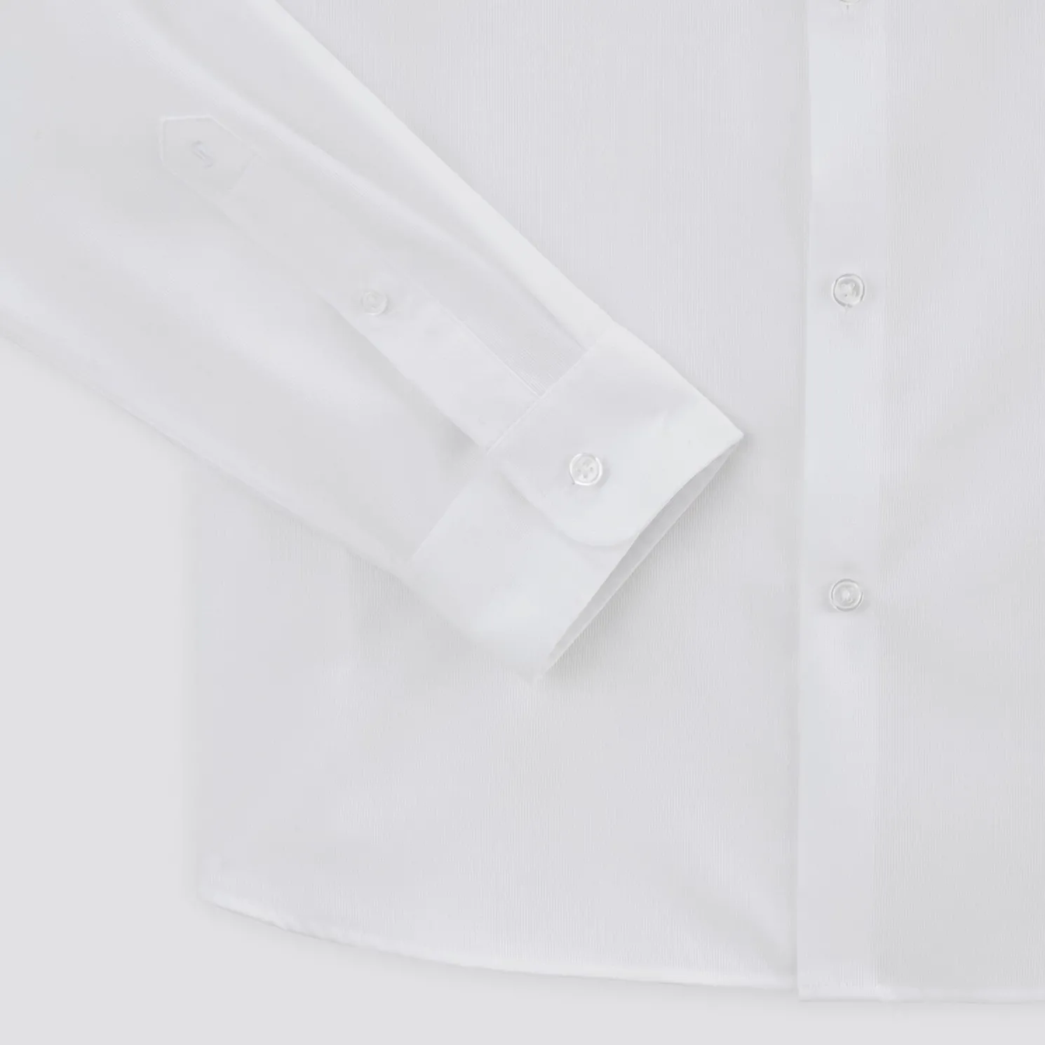 Strijkvrij regular effen hemd in katoen