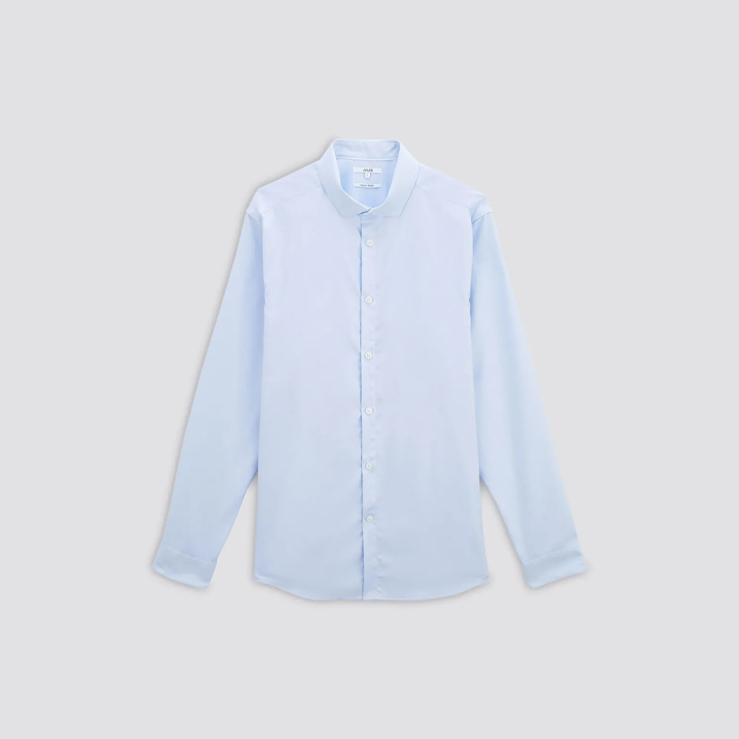 Strijkvrij regular effen hemd in katoen