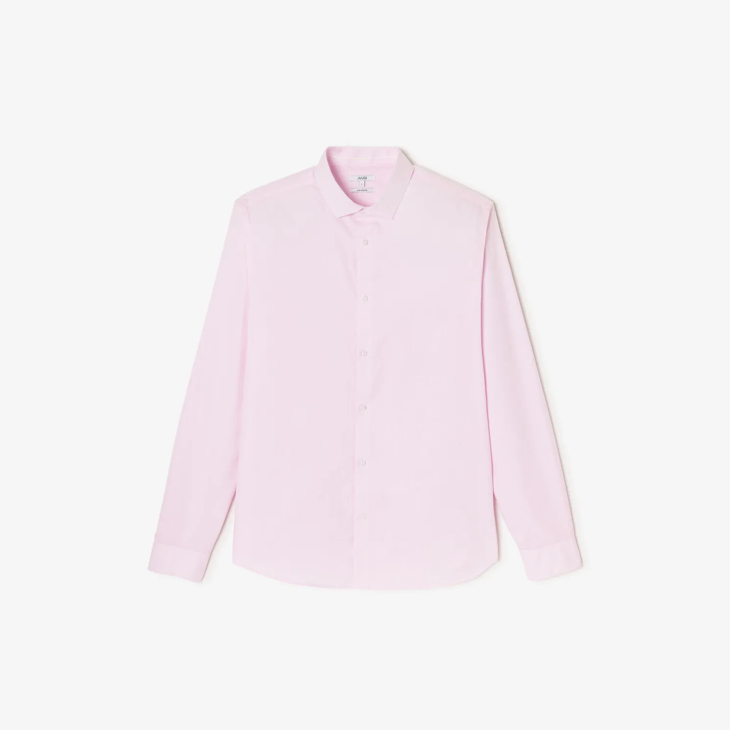 Strijkvrij slim effen hemd in katoen