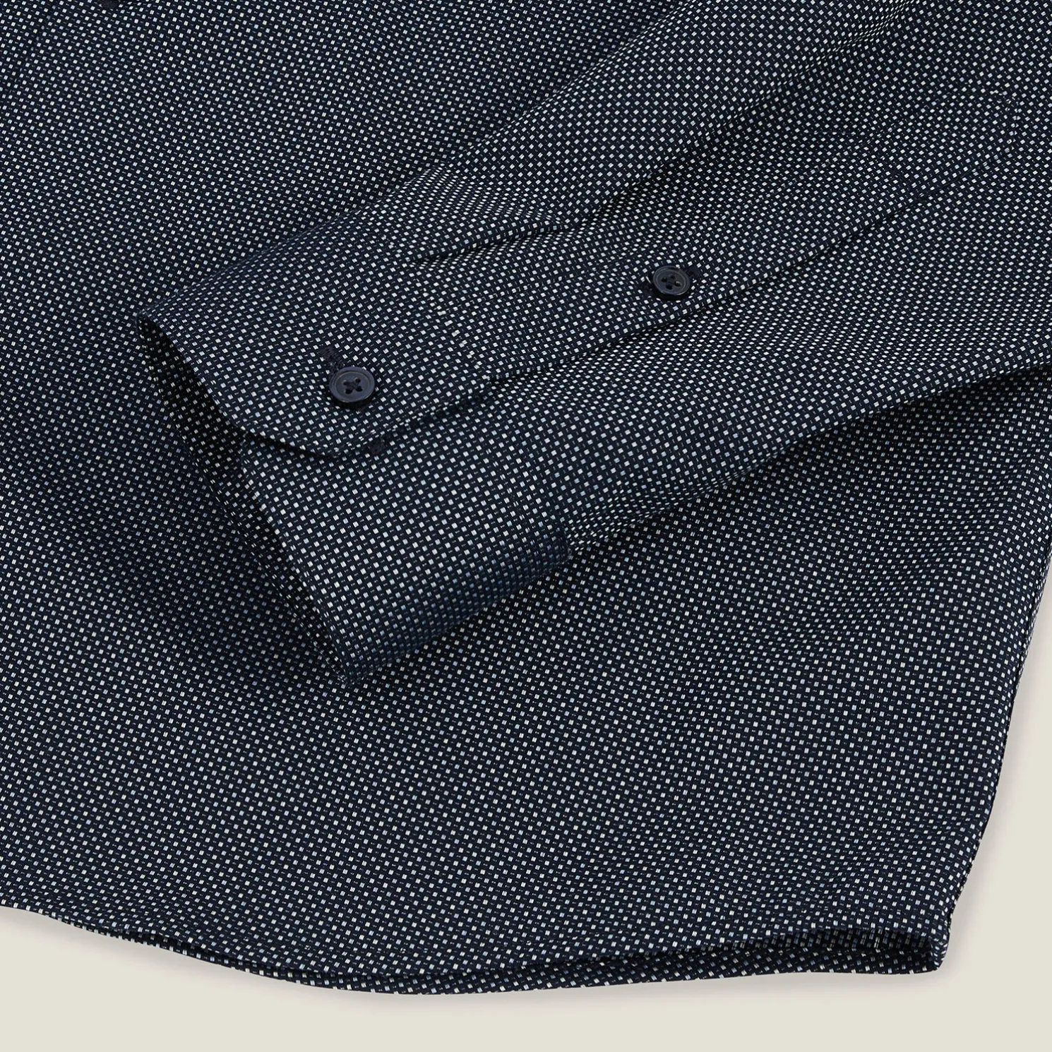 Strijkvrij slim microjacquard hemd in katoen