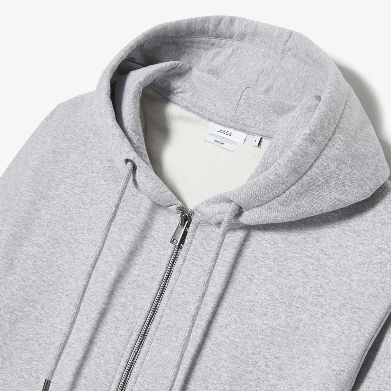 Sweater met kap en rits