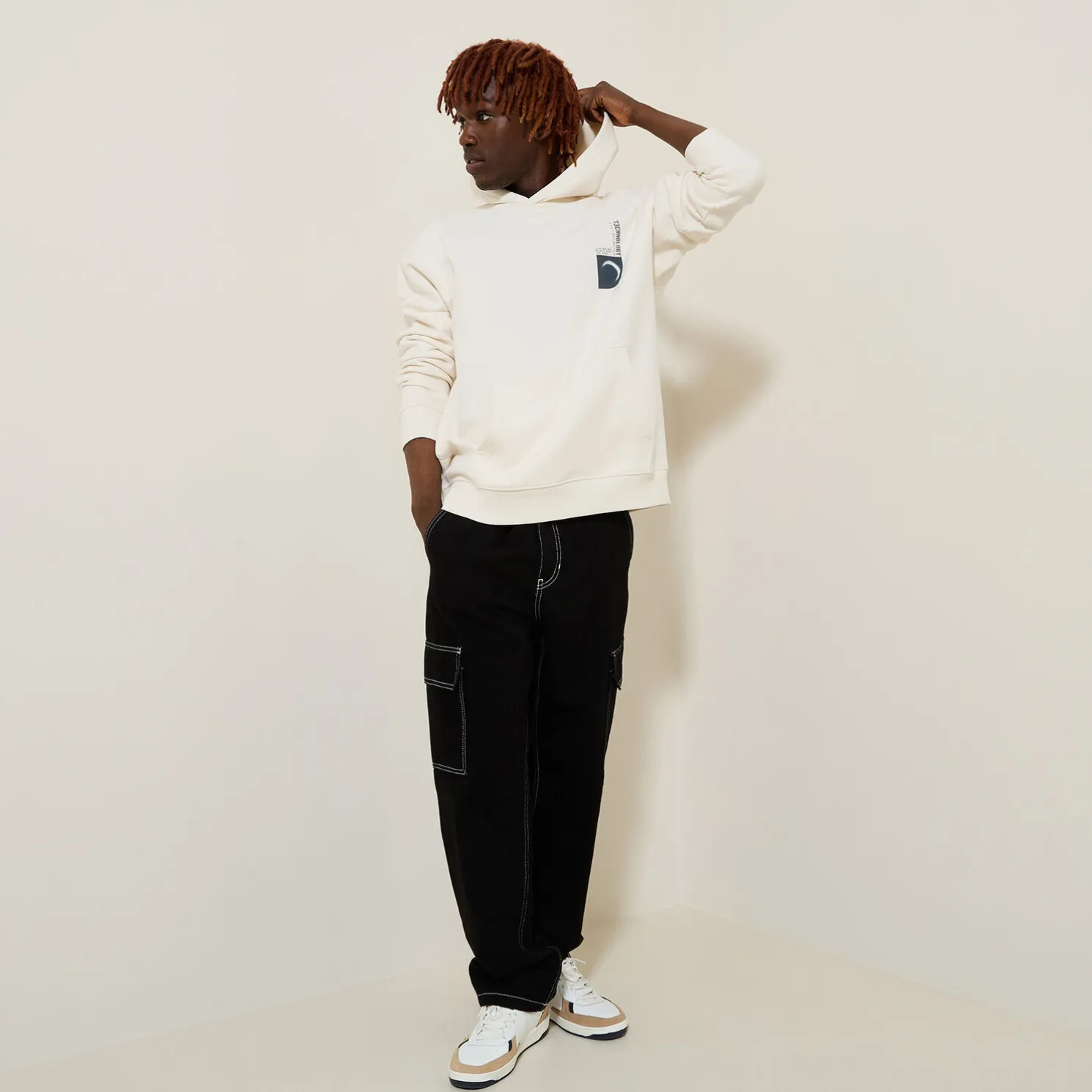 Sweater met kap, oversize