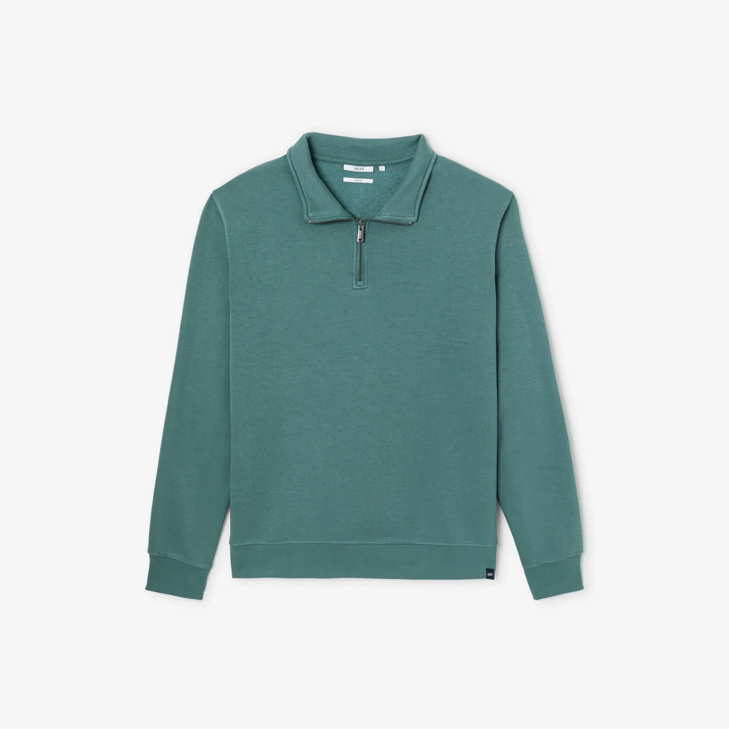 Sweater met opstaande ritskraag