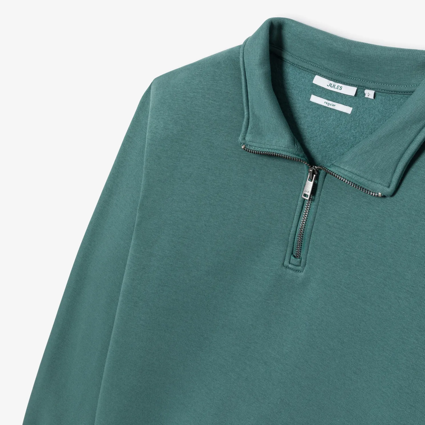 Sweater met opstaande ritskraag