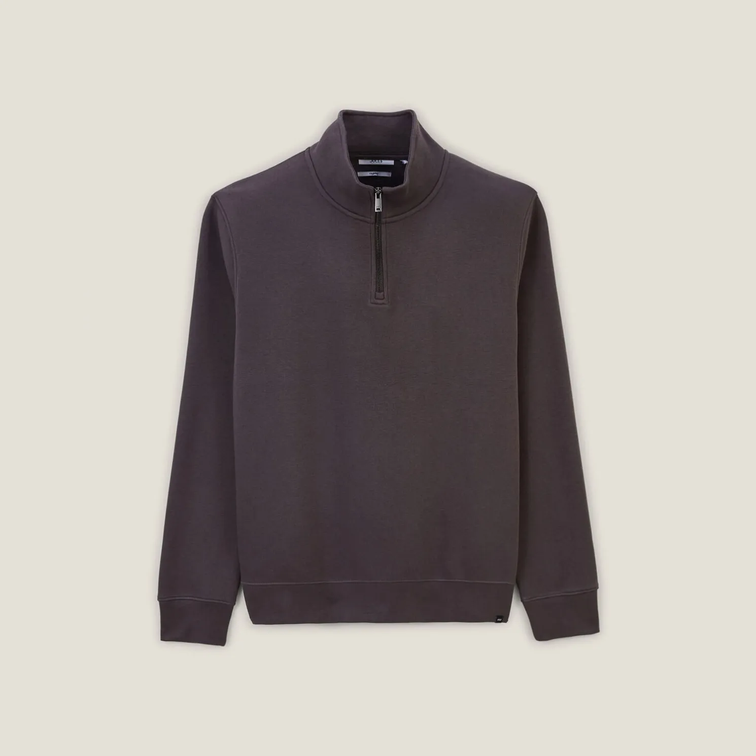 Sweater met opstaande ritskraag