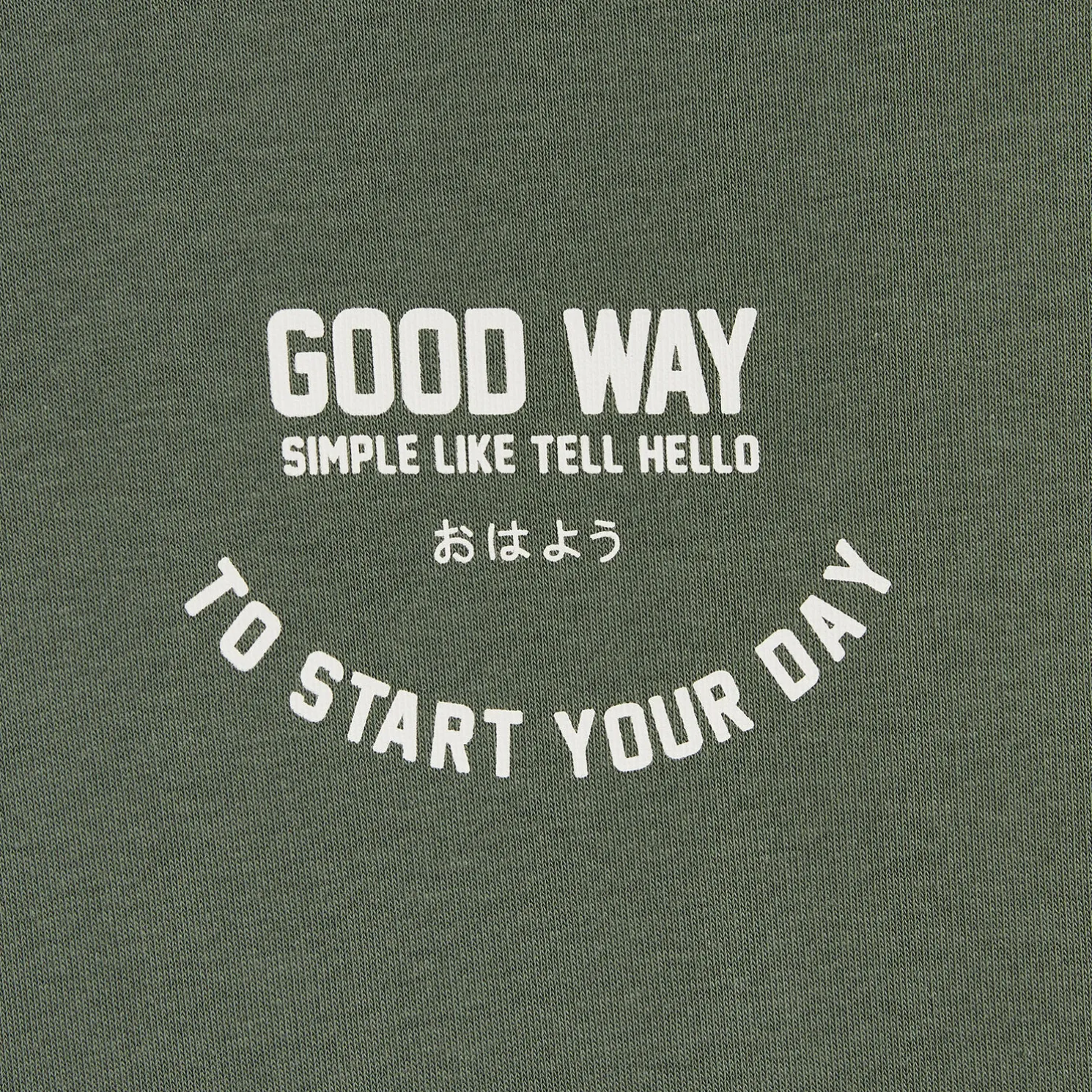 Sweater met ronde hals en print op voor-en achterk