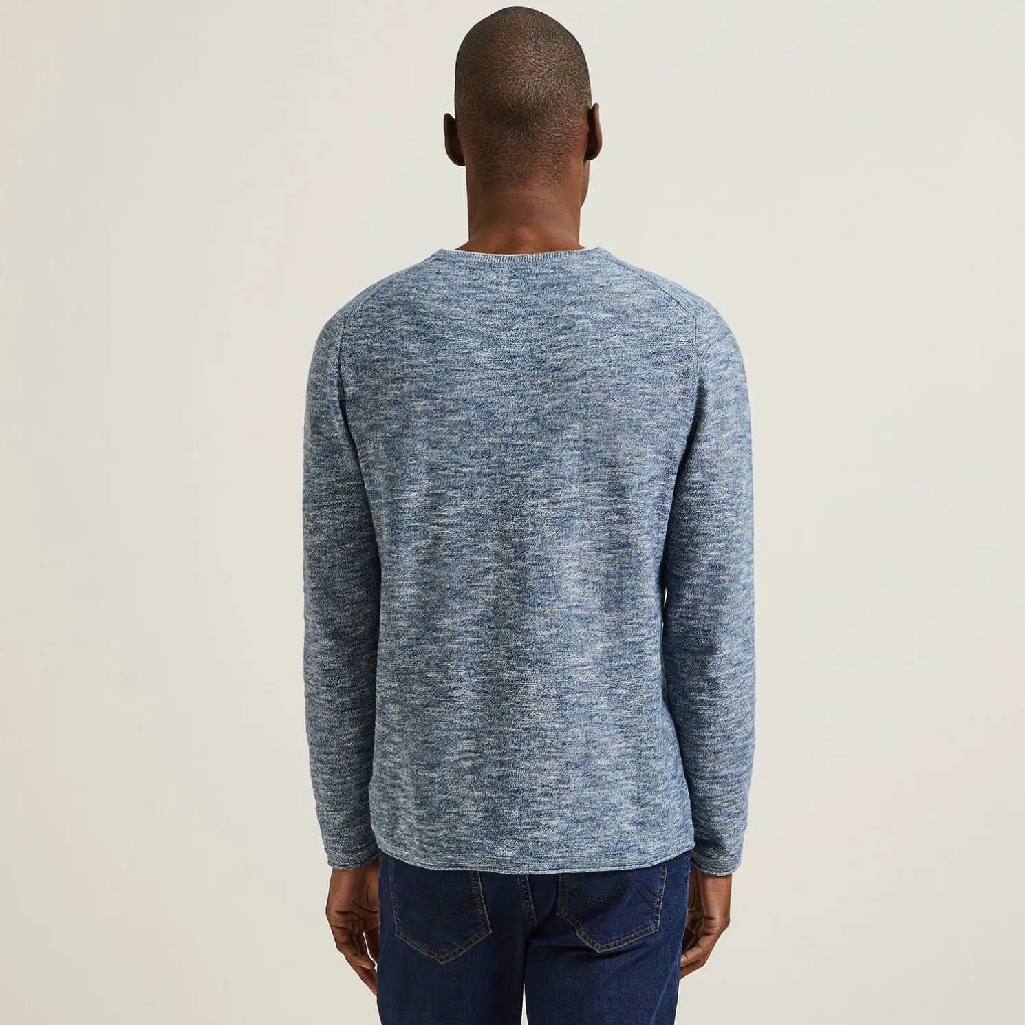 Trui met dubbele halslijn