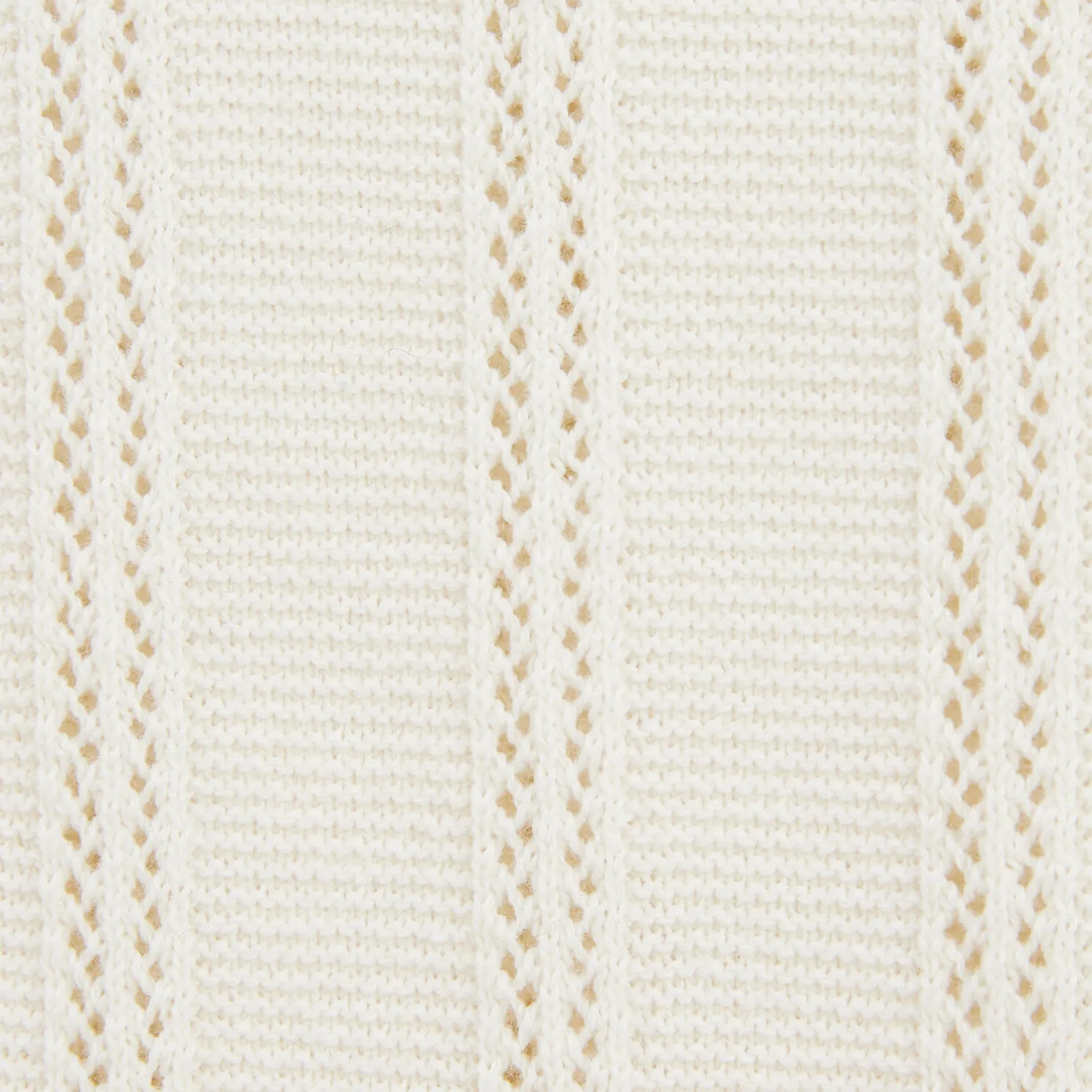 Trui met polokraag, korte mouwen en zigzagstructuu