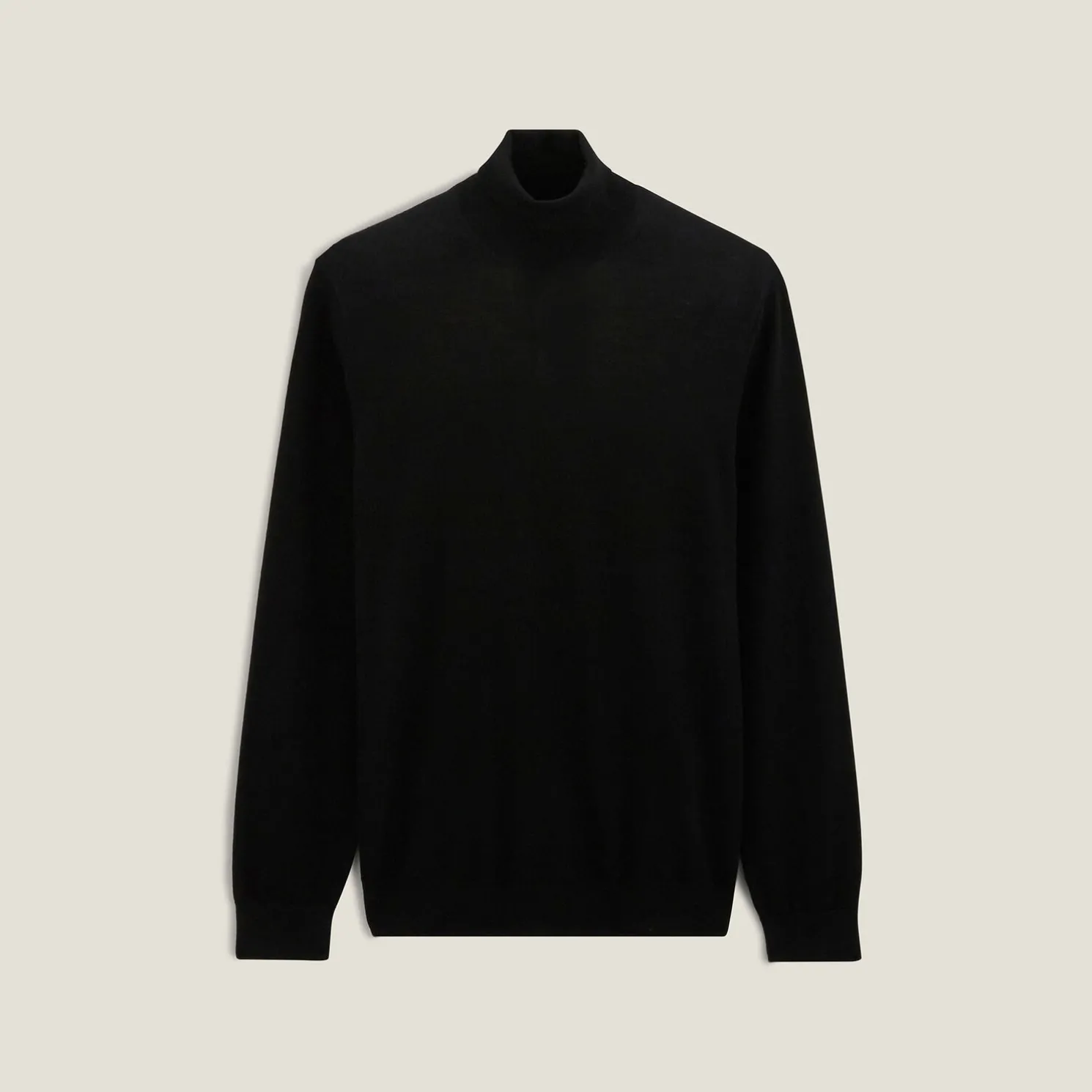 Trui met rolkraag in merinoswol