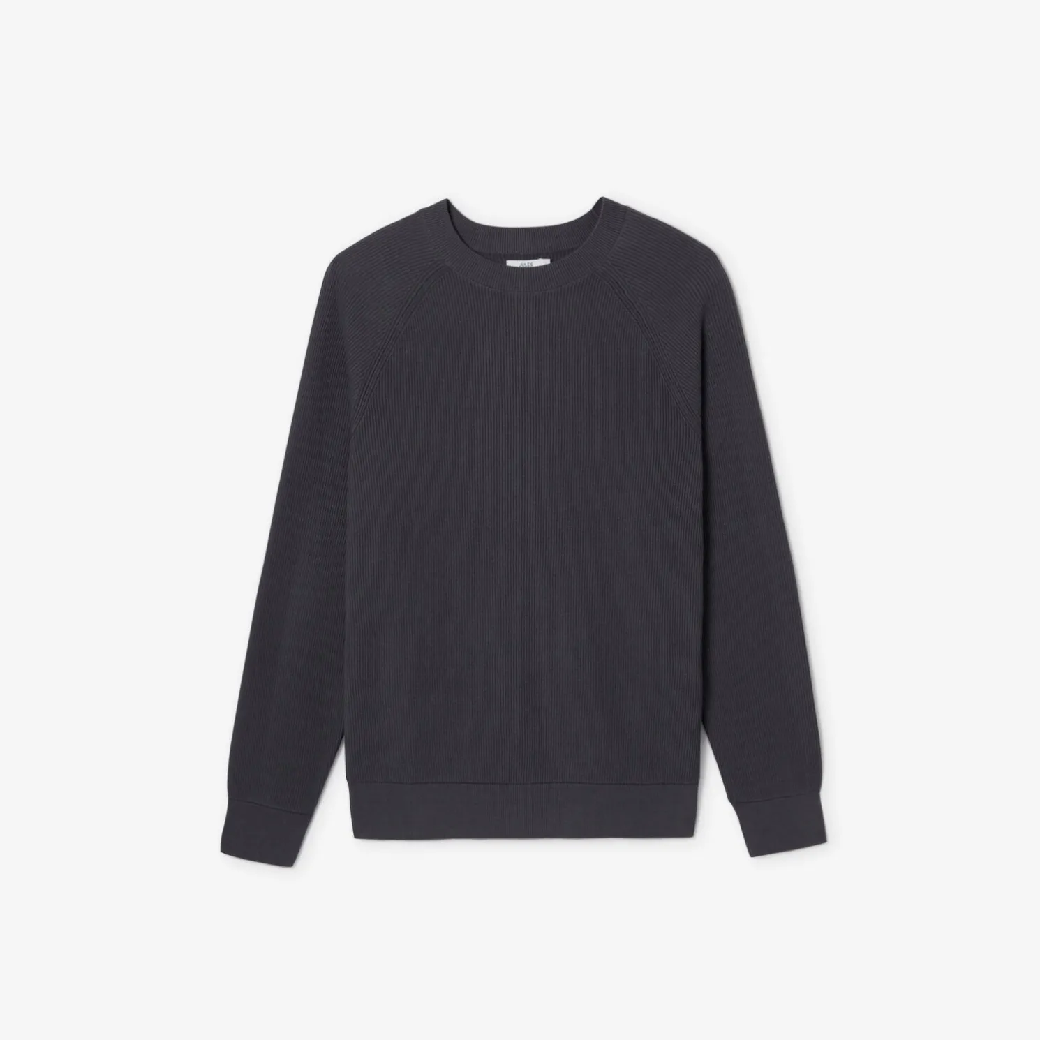 Trui met ronde hals in ribstof