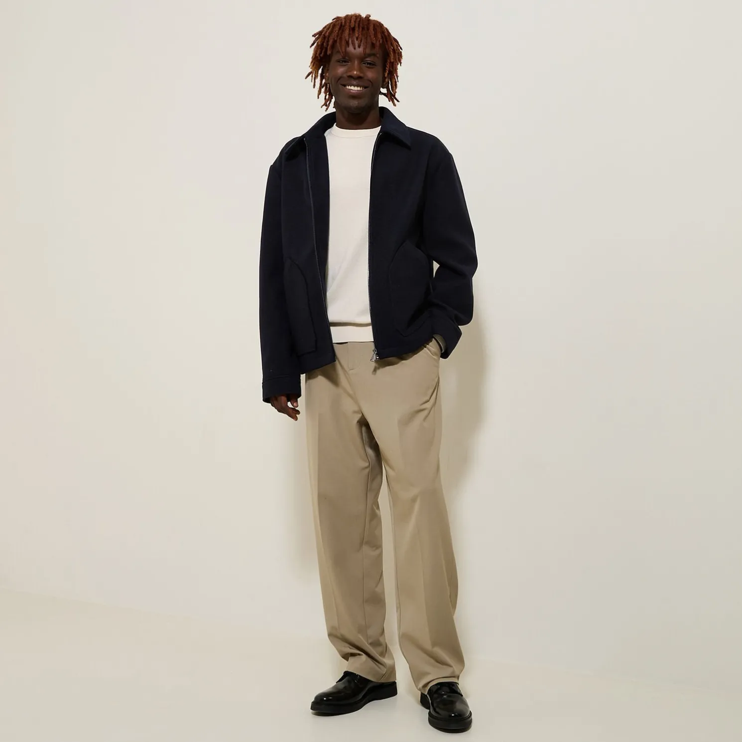 Trui met ronde hals van merinos/kasjmiermix