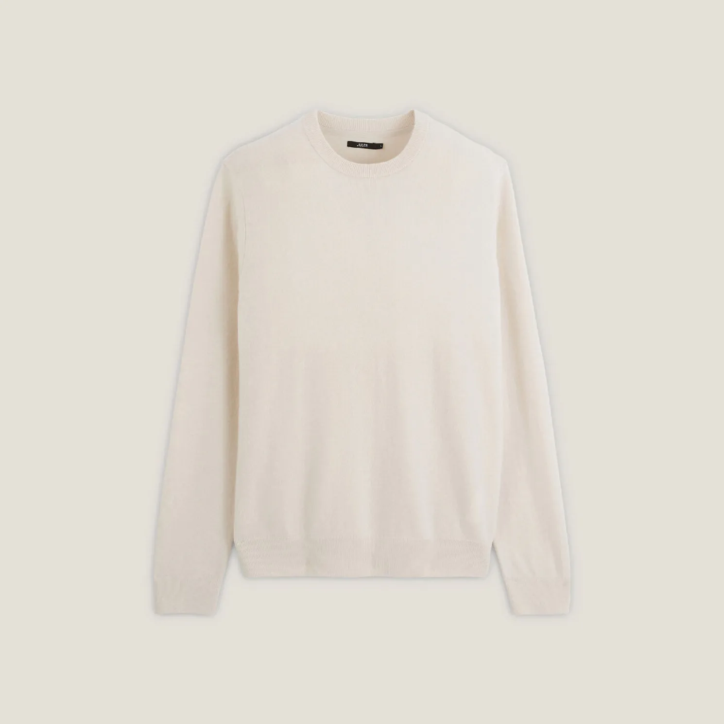 Trui met ronde hals van merinos/kasjmiermix