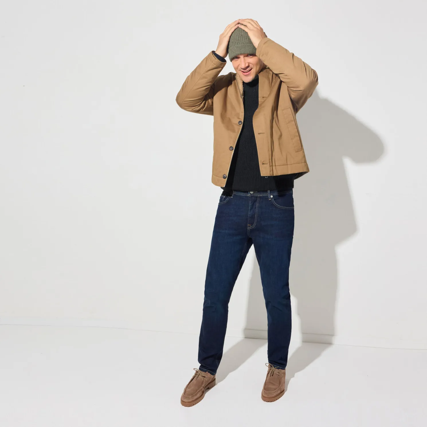 Trui met ronde hals en fantasiestekenpatroon