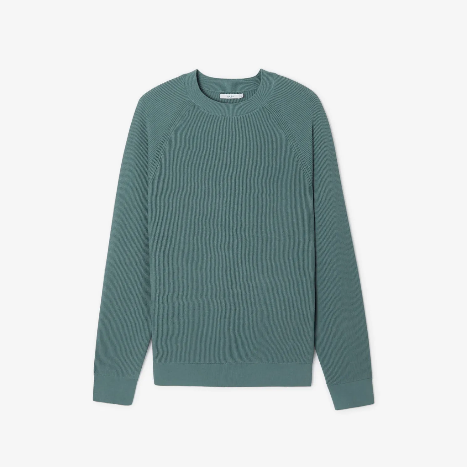 Trui met ronde hals in ribstof