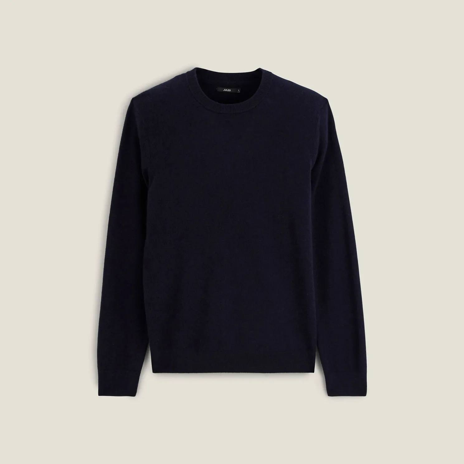 Trui met ronde hals van merinos/kasjmiermix