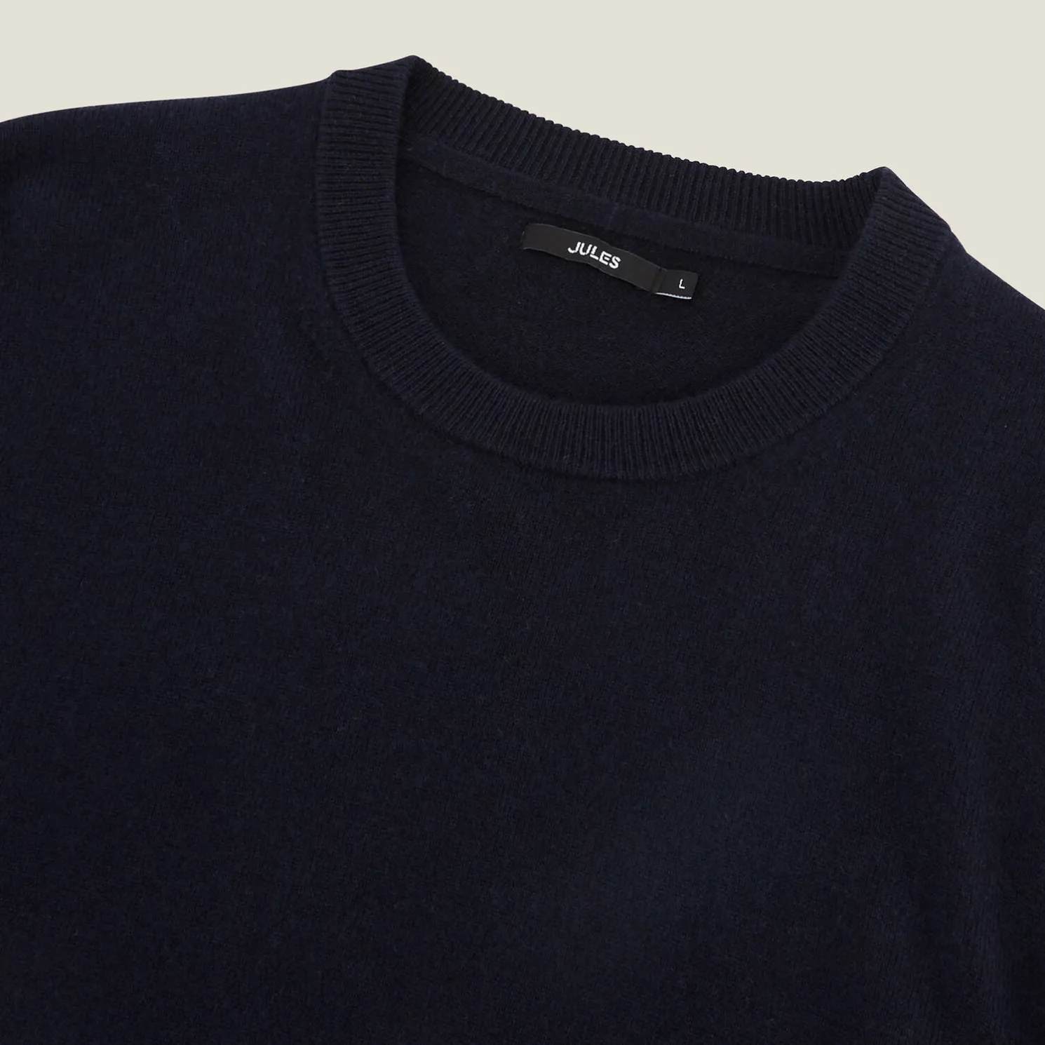 Trui met ronde hals van merinos/kasjmiermix