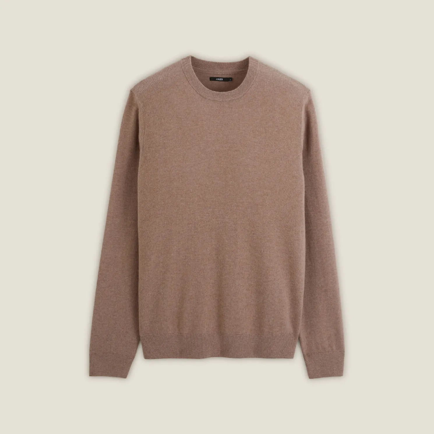 Trui met ronde hals van merinos/kasjmiermix